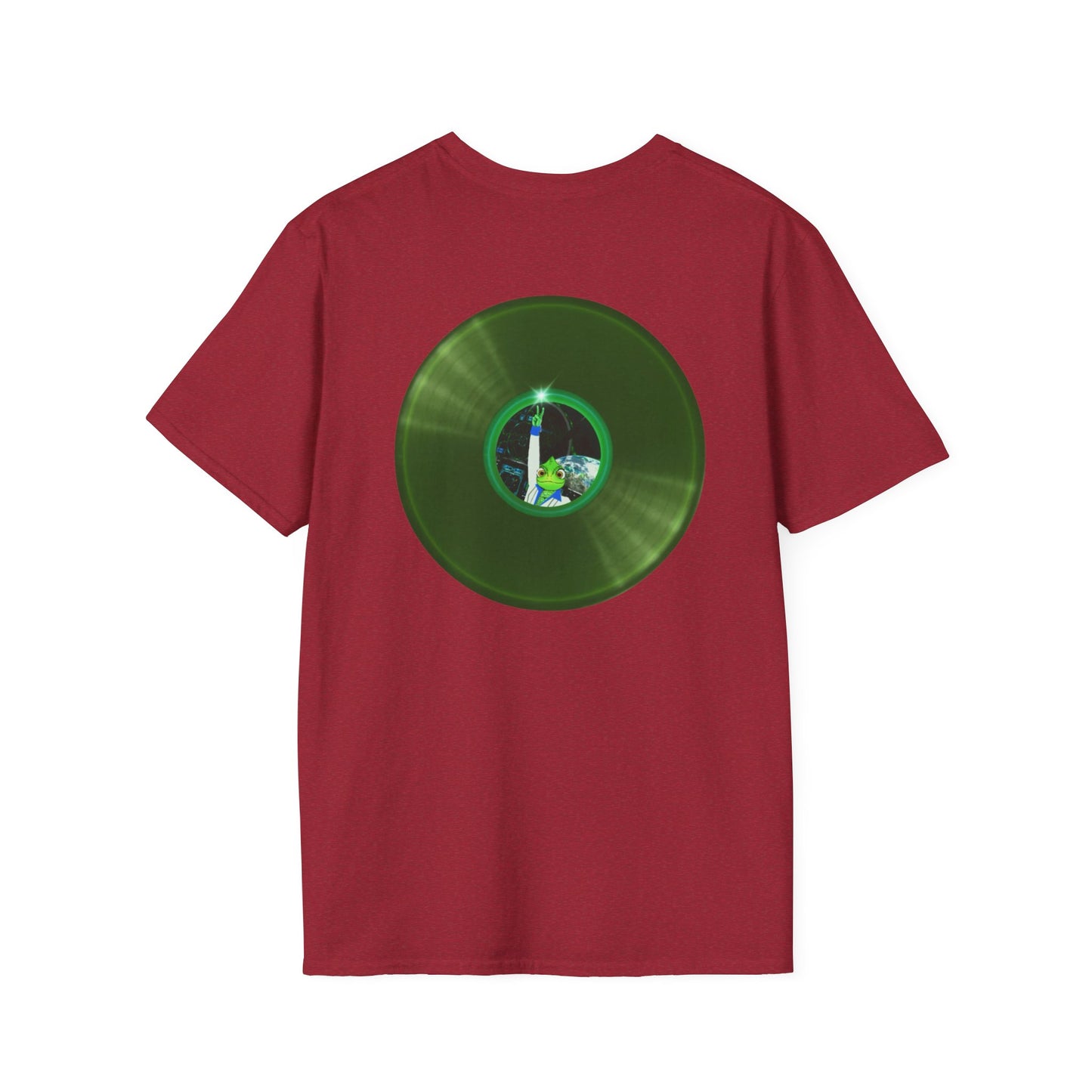 Classic Donut Tee - Unisex Soft-Style - "Rutherford's Staying Alive" - series 1.0 - variant 2 - green donut