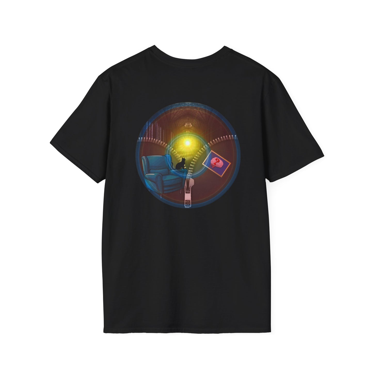 Classic Donut Tee - Unisex Soft-Style - "Donuts Going Through My Mind Mind Mind" - vivid pic donut