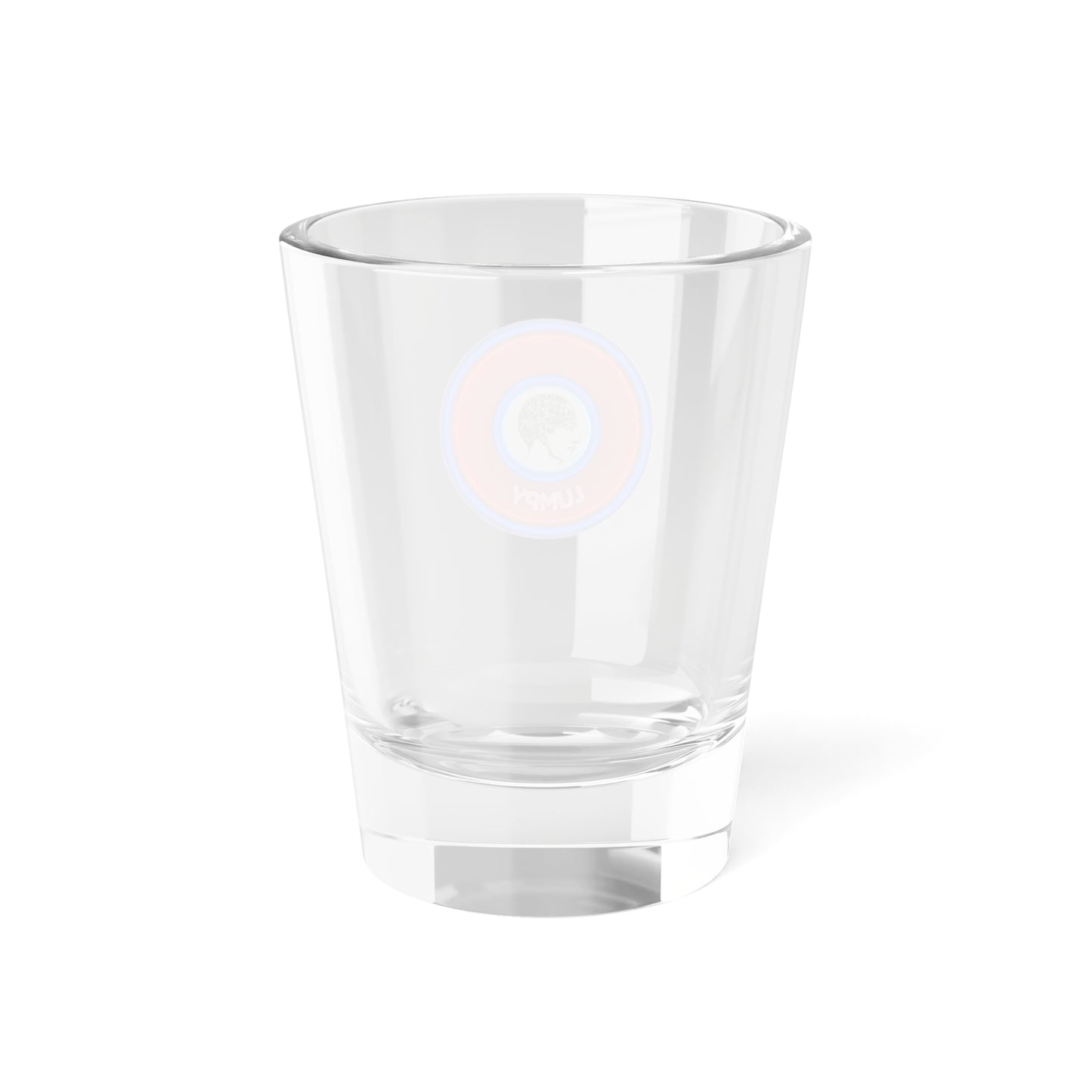 Bad Fishy Too - "Our Lumpiest Shot Glass" - Shot Glass, 1.5oz - rustic red donut