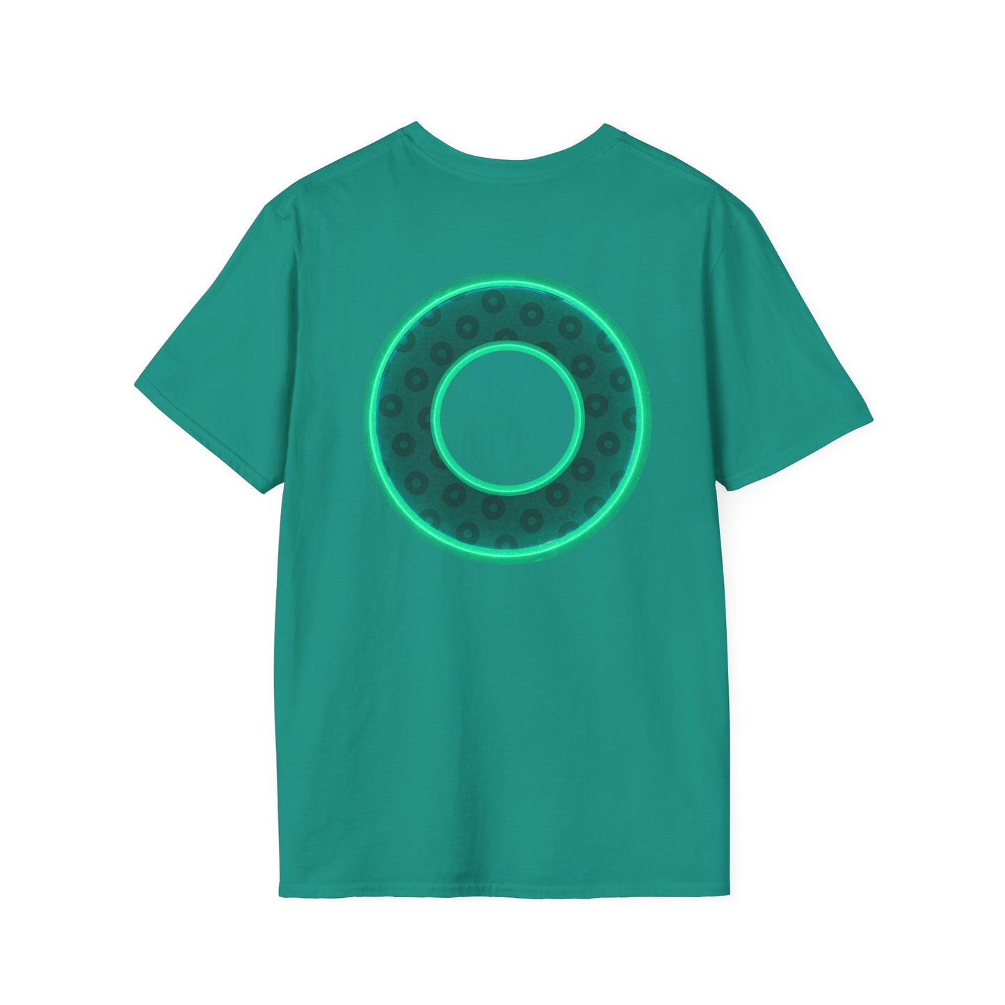 Plain Donuts/Unisex Soft-Style - "Plain Wide Mouthed Paradoxical Donuts" - forest green/mint green donuts