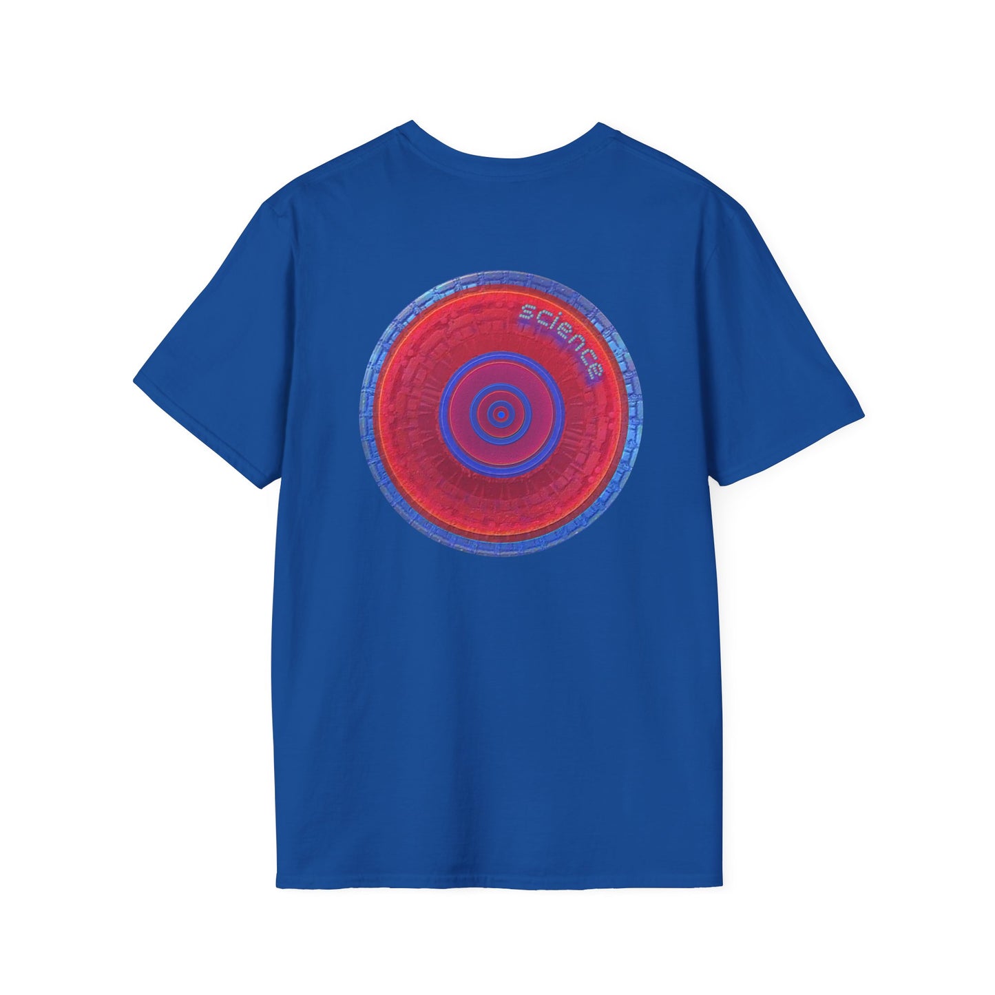 Classic Donut Tee - Unisex Soft-Style - "Tube Donuts" - series 1.0 - red donut/lighter blue bordering