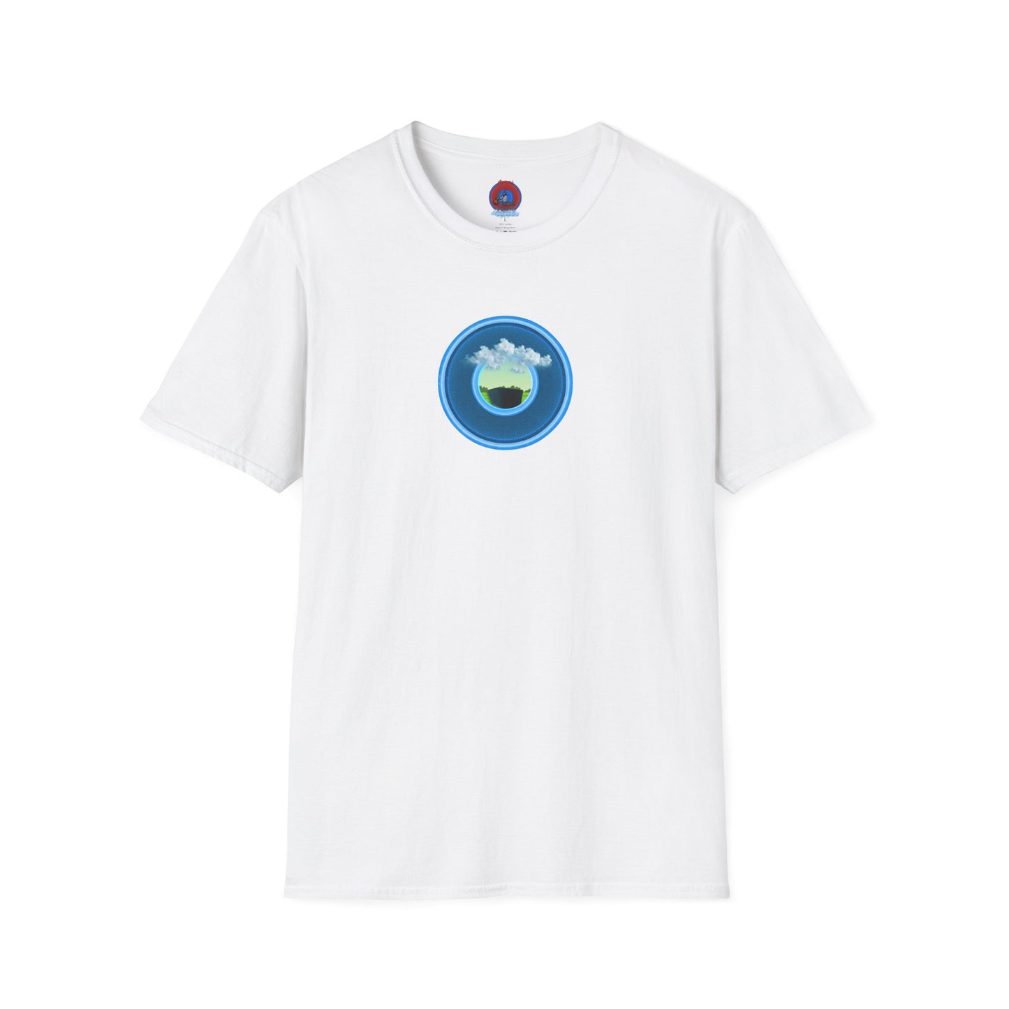 Classic Donut Tee - Unisex Soft-Style - "Got Rhombus?" - series 1.0  - variant 1 - blue/blue donut