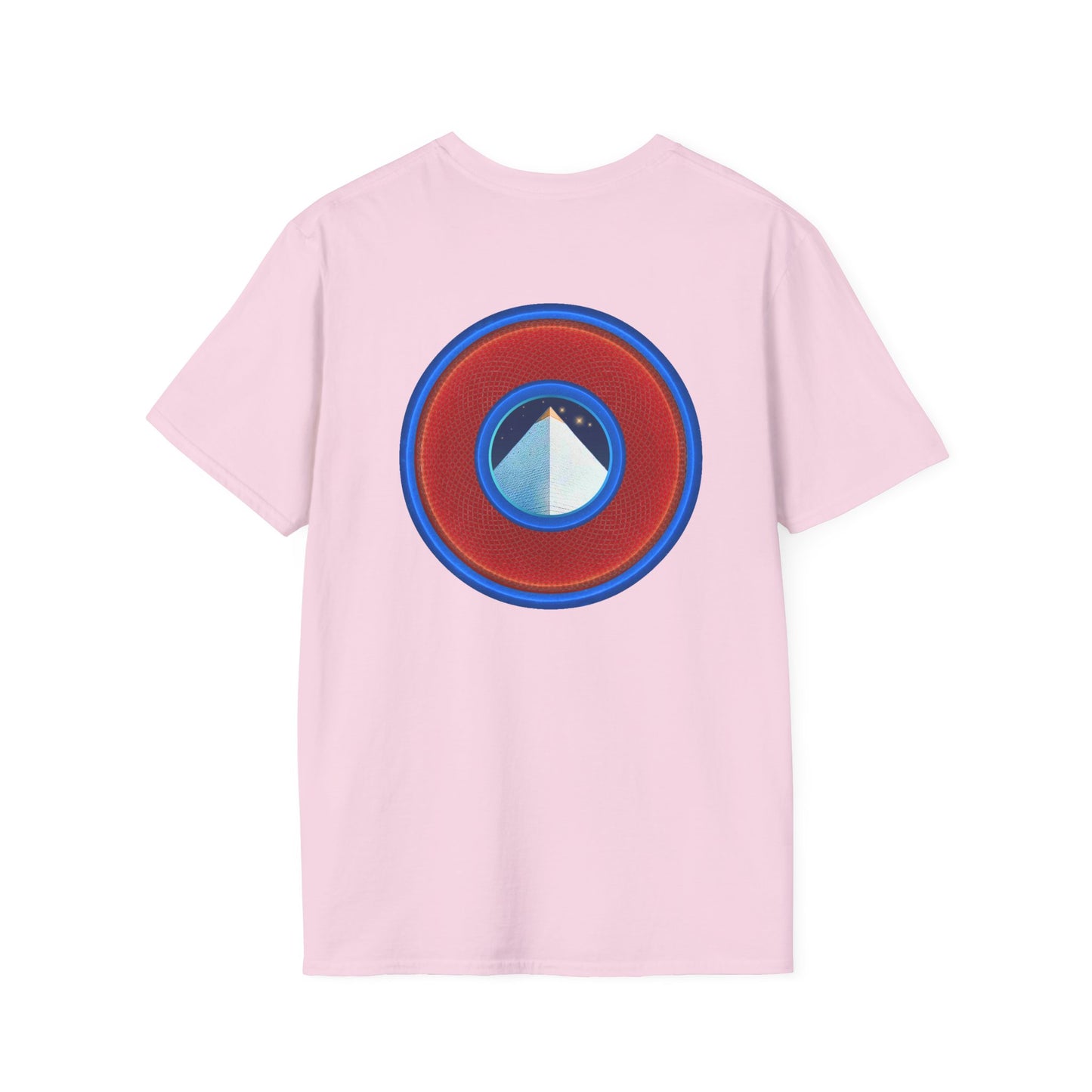 Classic Donut Tee - Unisex Soft-Style - "Limestone Donuts so Large" - variant 1 - red donut
