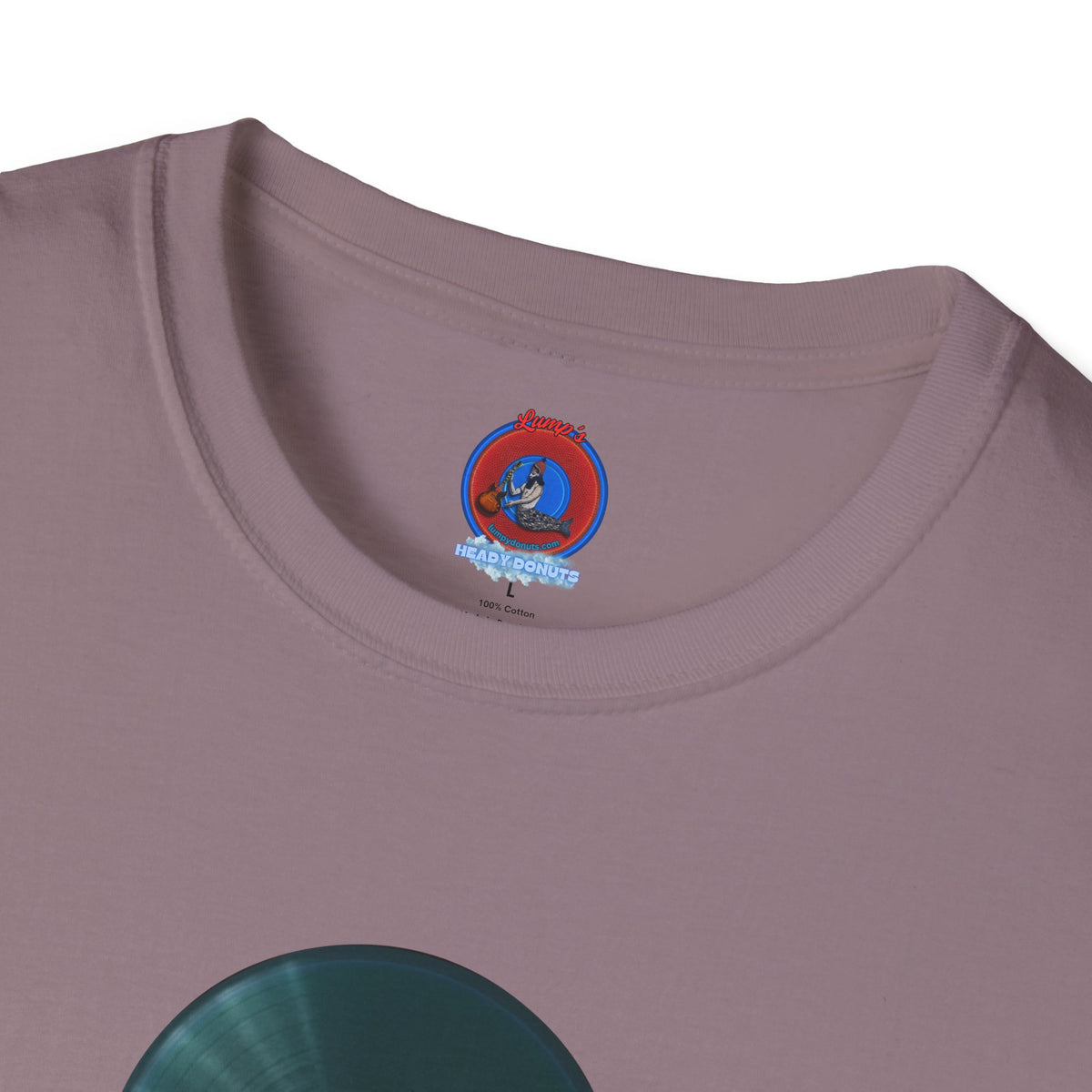 Classic Donut Tee - Unisex Soft-Style - "The Plain Record Donut" - series 1.0 - dark teal green