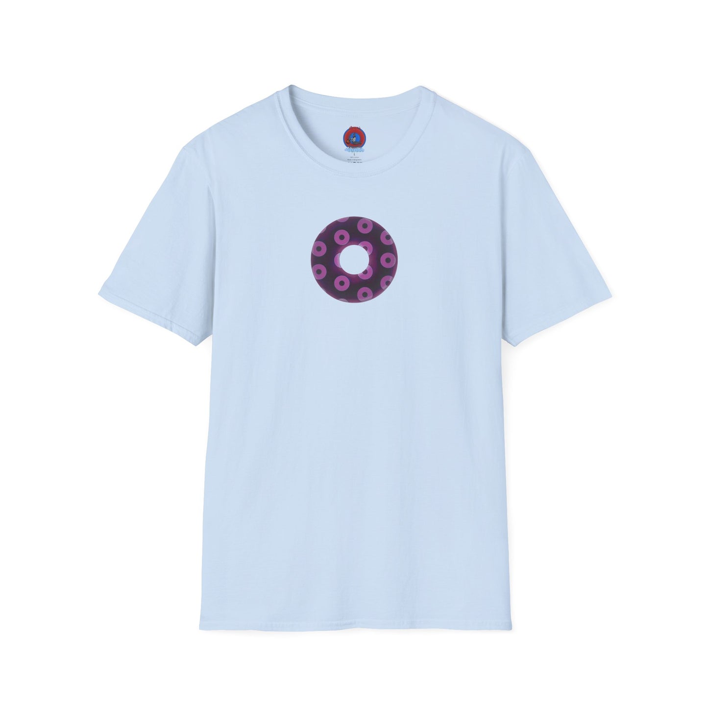 Plain Donuts/Unisex Soft-Style - "Plain Blimpy Paradoxical Donuts" - light purple/red violet donuts