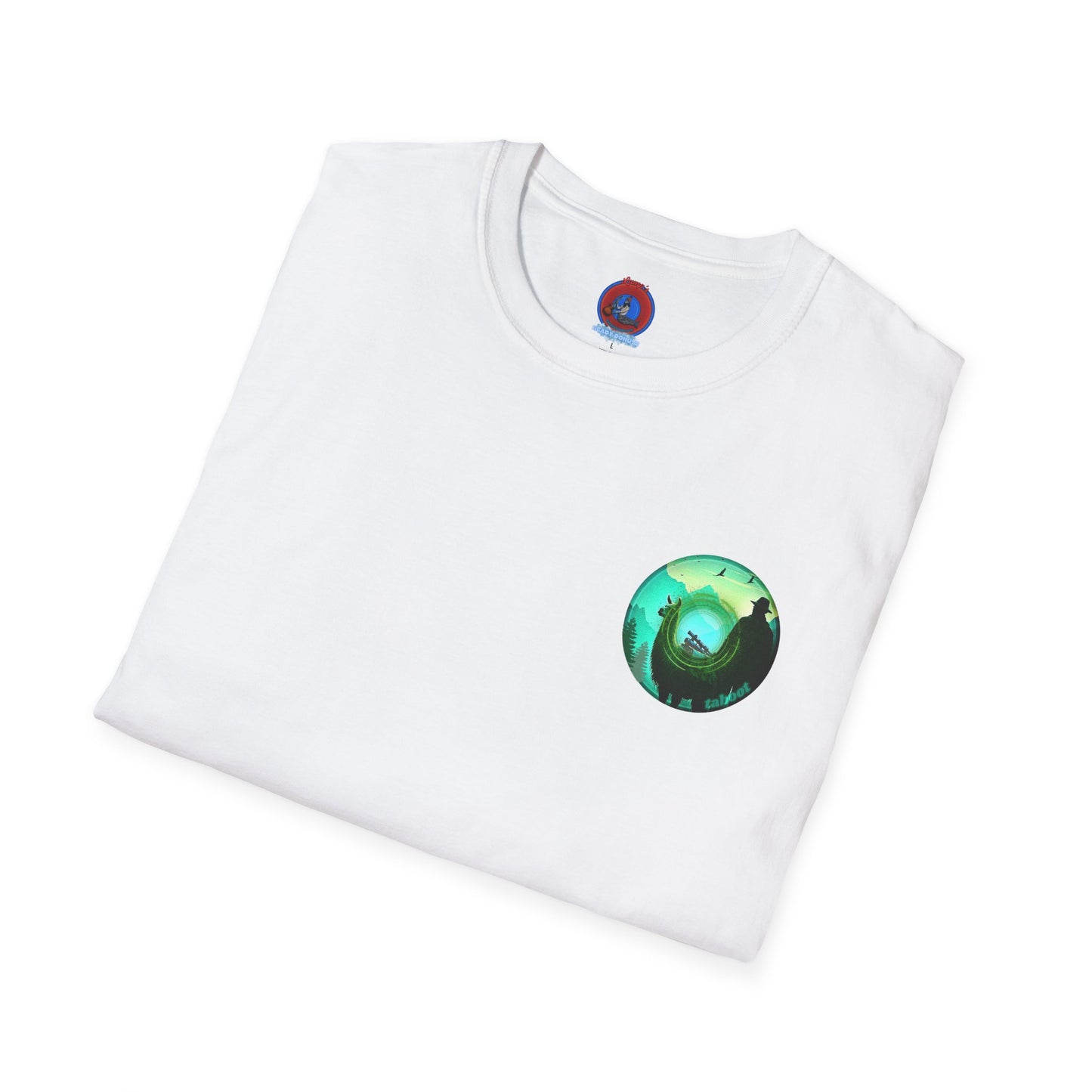 Classic Donut Tee - Unisex Soft-Style - "The Taboo(t) Donut" - green/picture donut