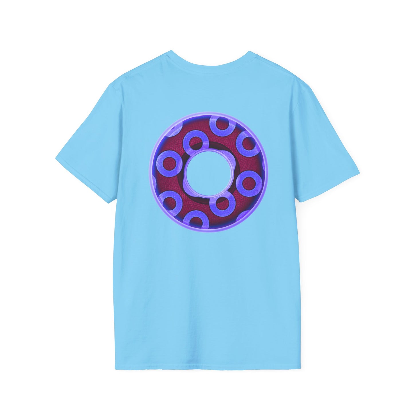 Plain Donuts/Unisex Soft-Style - "Plain Rustic Paradoxical Donuts" - violet/dark purple donuts