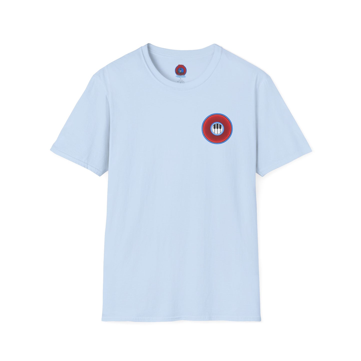 Classic Donut Tee - Unisex Soft-Style - "Rage Side Donut" - vivid red donut - variant 1