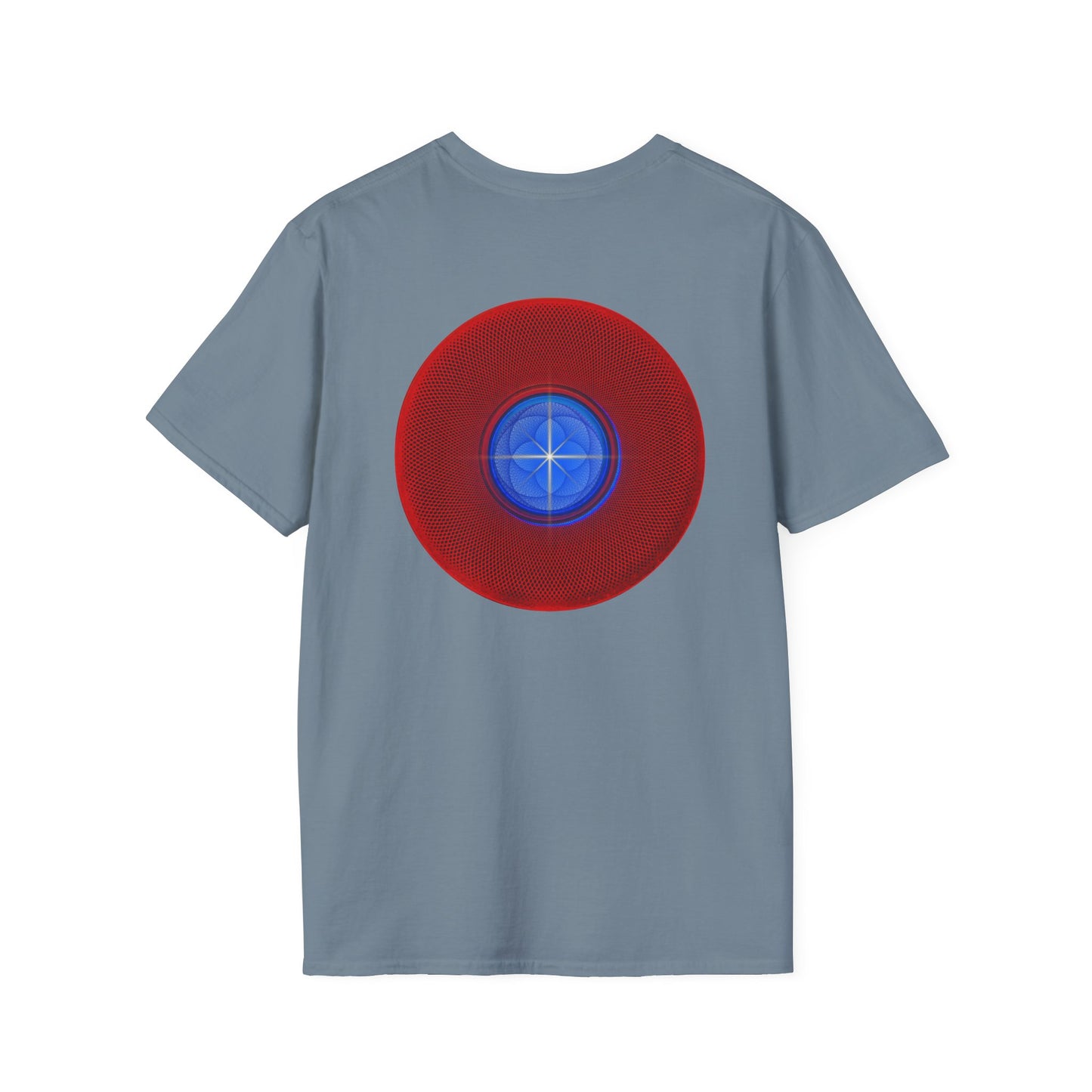 Classic Donut Tee - Unisex Soft-Style - "The Geometrical Donut" - series 1.0 - red donut