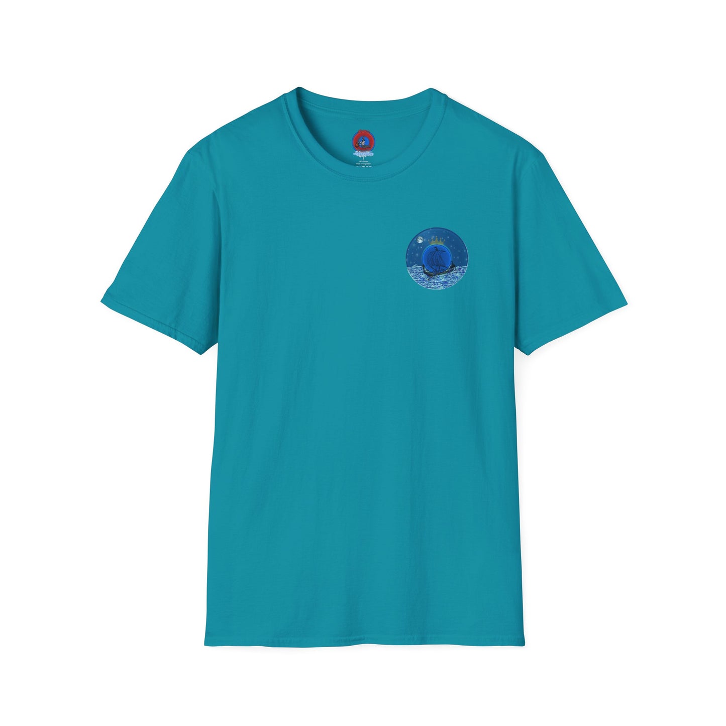 Classic Donut Tee - Unisex Soft-Style - "Stately Donut of the Prince" - series 1.0  - blue donut