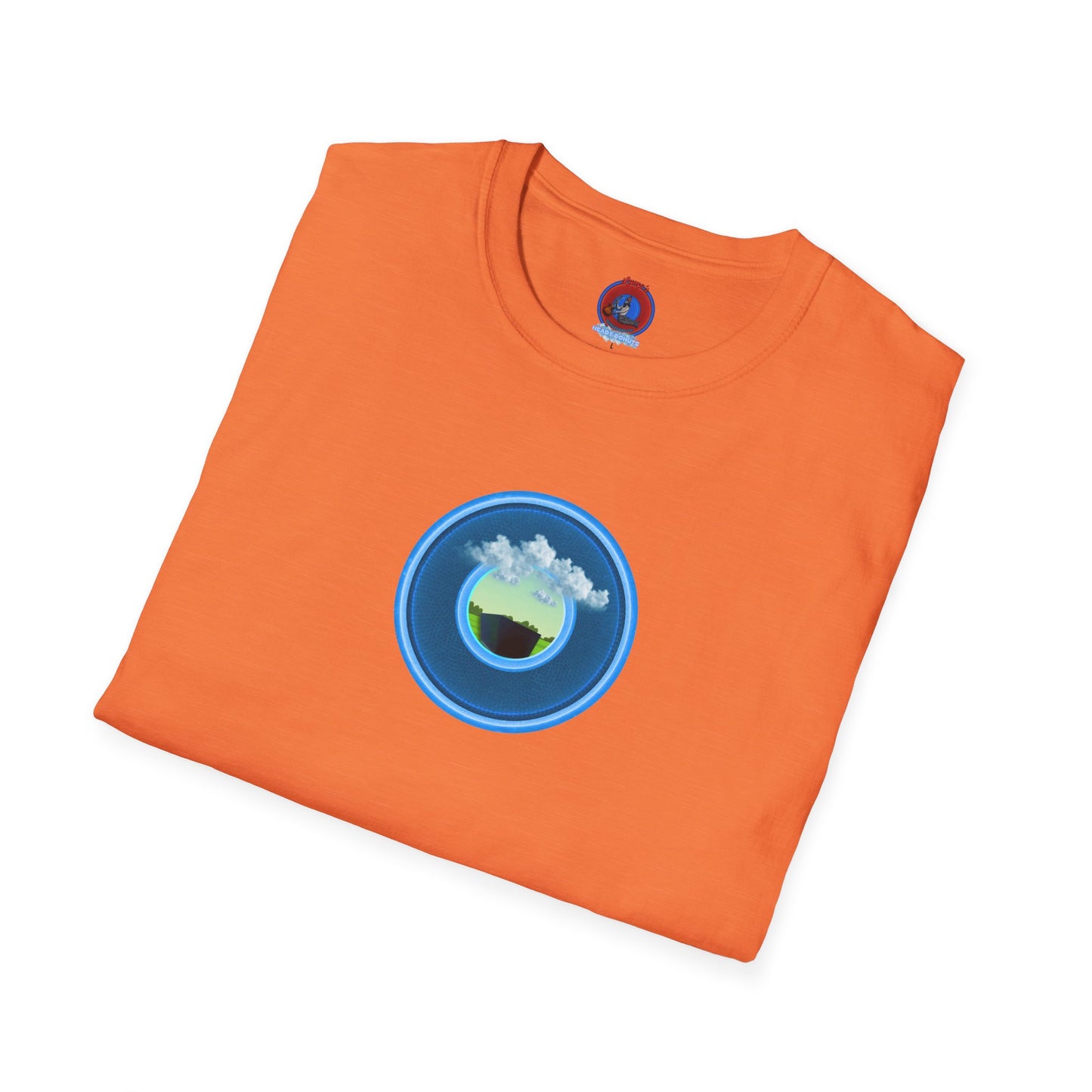 Classic Donut Tee - Unisex Soft-Style - "Got Rhombus?" - series 1.0  - variant 1 - blue/blue donut