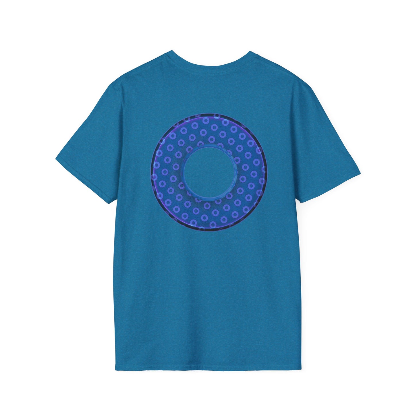 Plain Donuts/Unisex Soft-Style - "Plain Electric Paradoxical Donuts" - light purple/dark blue donuts