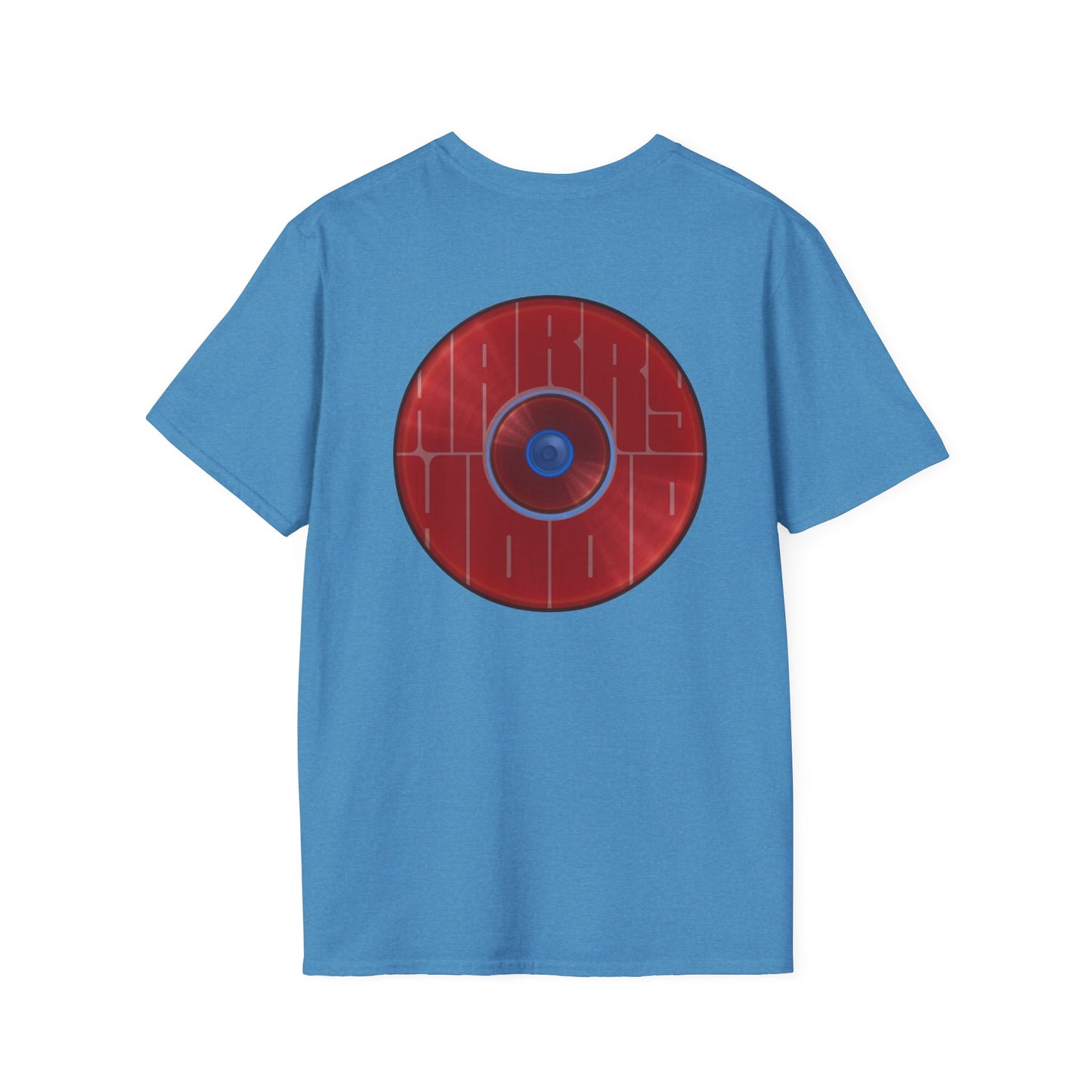 Classic Donut Tee - Unisex Soft-Style - "Harry's Hoodlum Donut" - series 1.0  - variant 2 - lights off/red donut(s)
