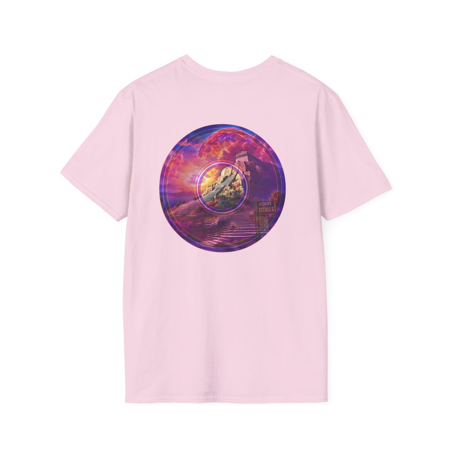 Classic Donut Tee - Unisex Soft-Style - "Icculus's Mountain Donuts " - series 1.0  - purple-ish donut