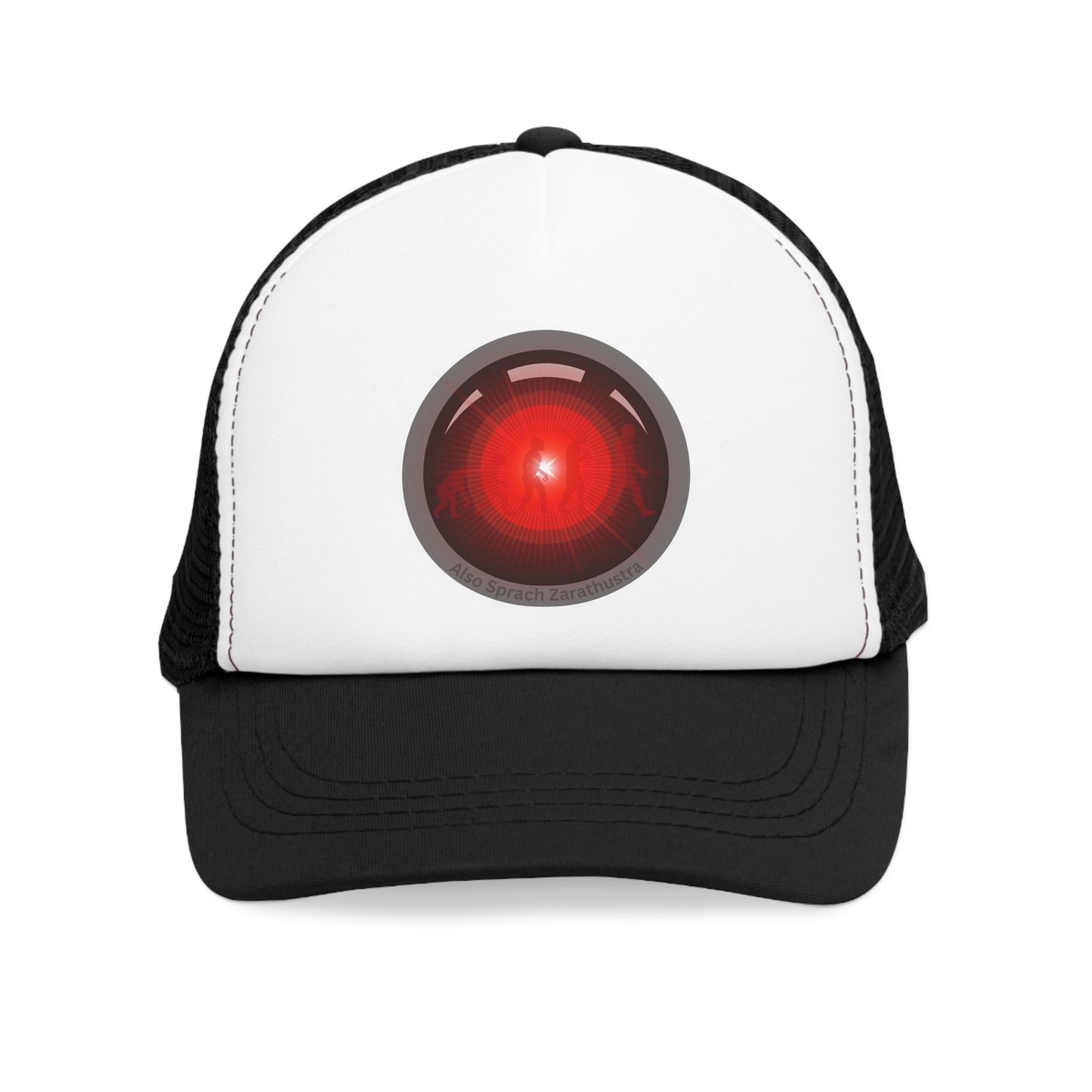 Lumpy Trucker Hat - "2025: A Donut Odyssey" - variant 1 - red/black/grey donut