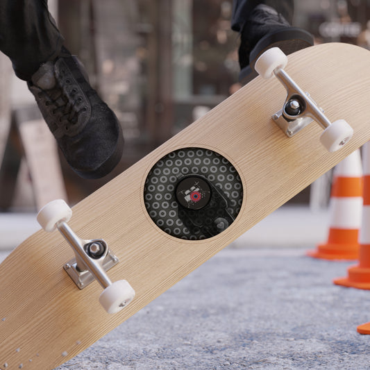 Donut Bumper/Outdoor Sticker - "Lifesaving Donut" - series 1.0 - gray/black paradoxical donut - [Die-Cut] 6"x 6"