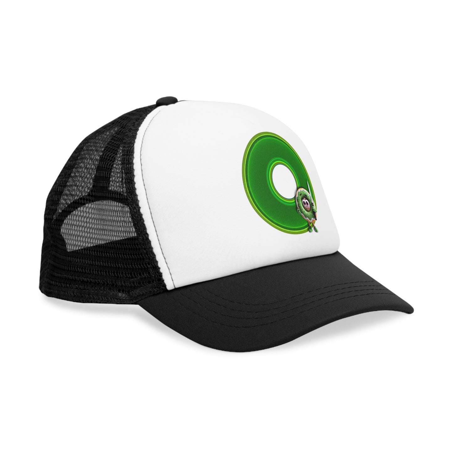 Lumpy Trucker Hat - "My Phriend the Donut" - variant 2 - green donut