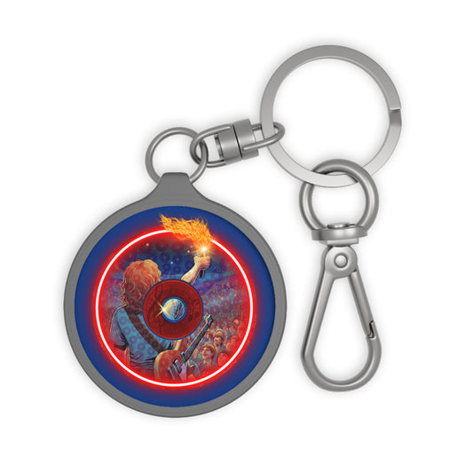 Lumpy Donut Keychain - "Torchbearer's Donut" - series 1.0 - red donut