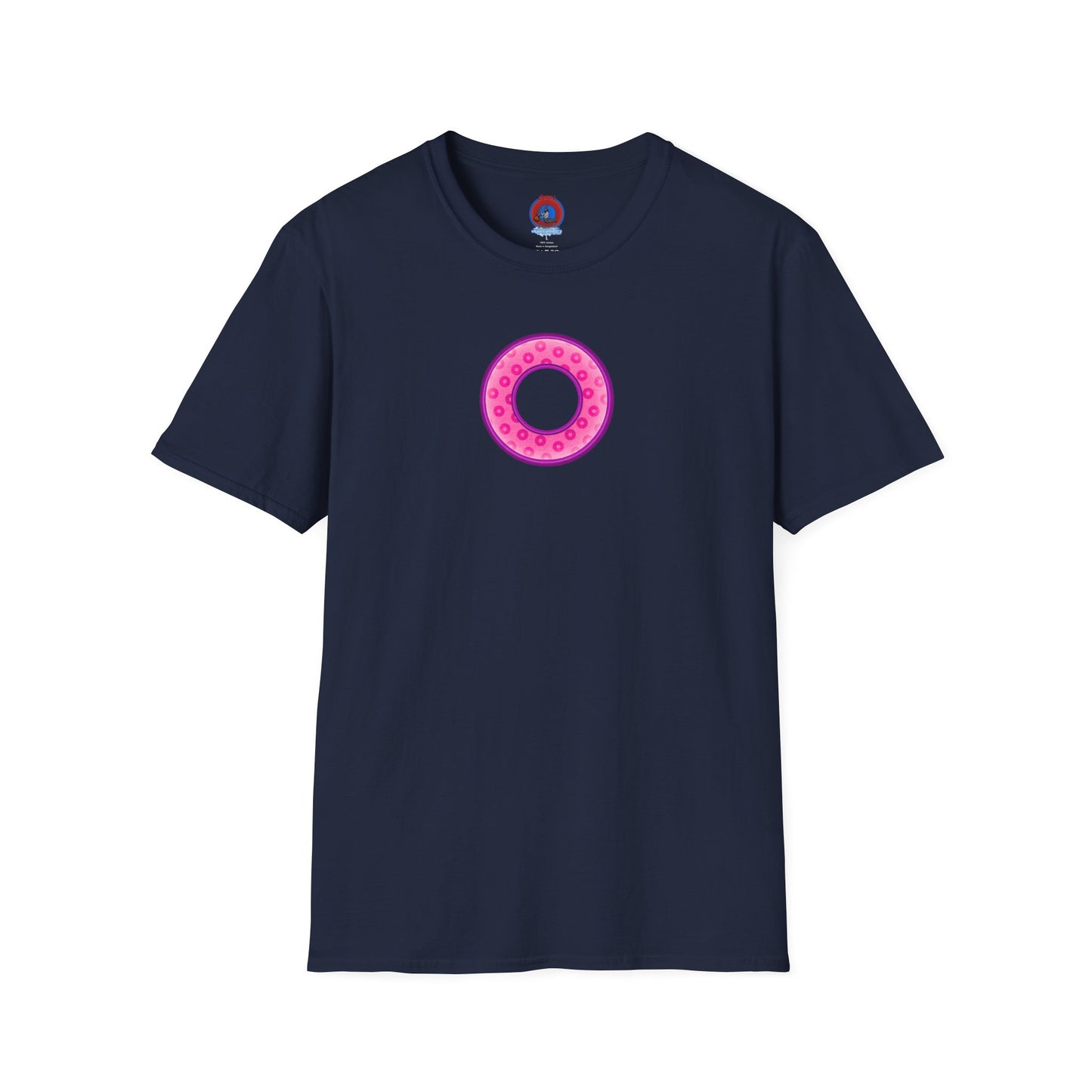 Plain Donuts/Unisex Soft-Style - "Plain Wide Mouthed Paradoxical Donuts" - pink/light purple donuts