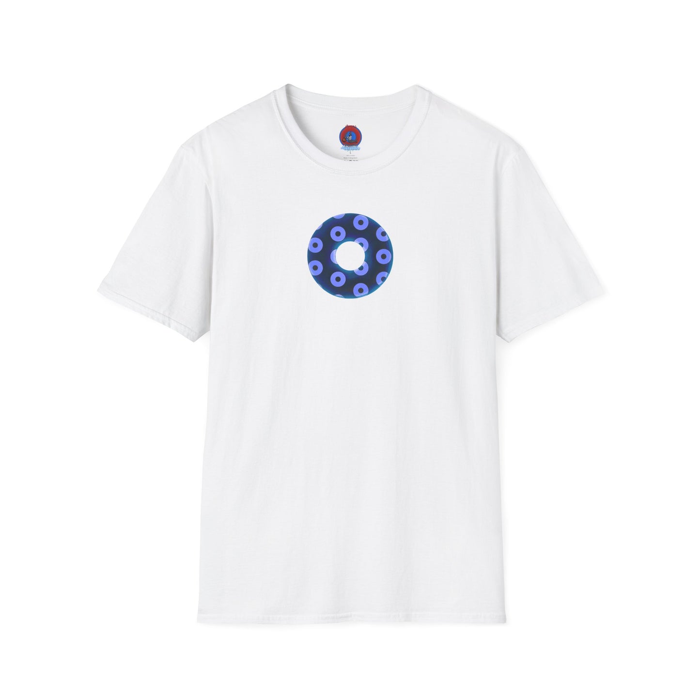 Plain Donuts/Unisex Soft-Style - "Plain Blimpy Paradoxical Donuts" - dark blue/Caroline blue donuts