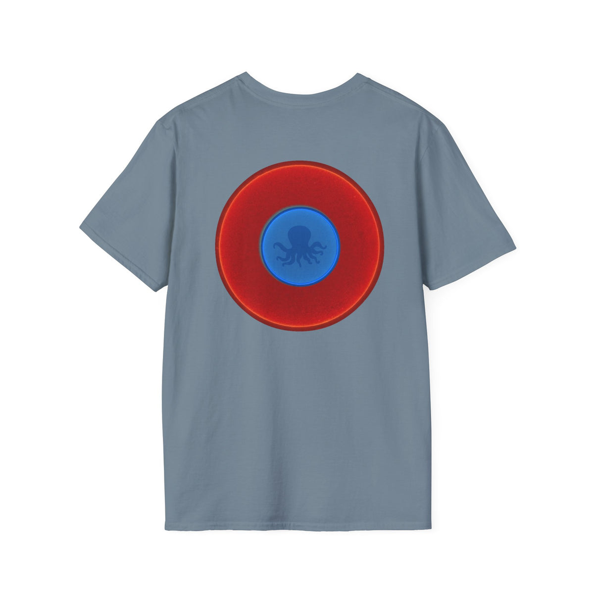 Classic Donut Tee - Unisex Soft-Style - "Octopussy Donut" - series 1.0 -  vivid red donut