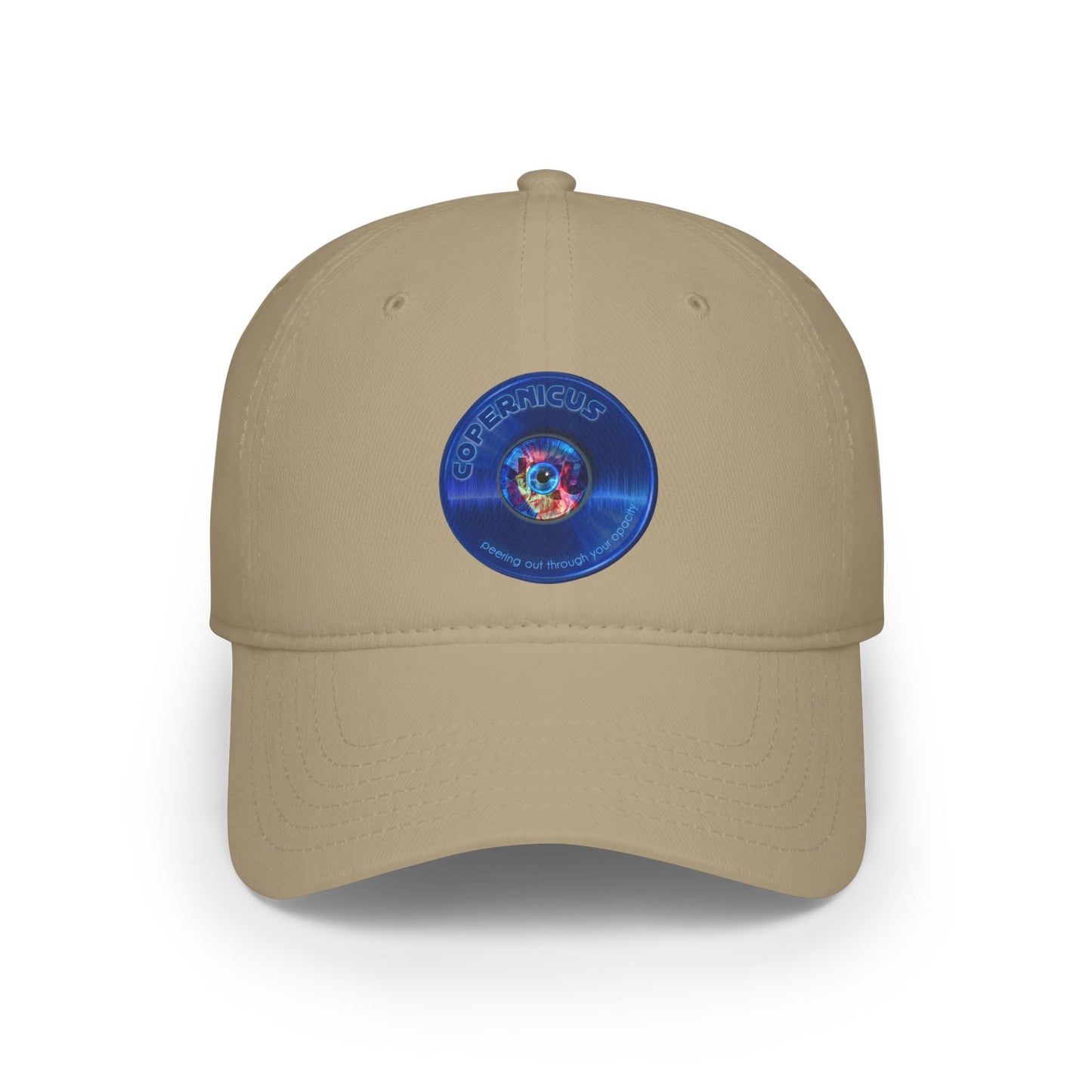 Lumpy Donut Baseball Cap - "Drunken Copernicus Cap" - variant 1 - vivid blue donut w/