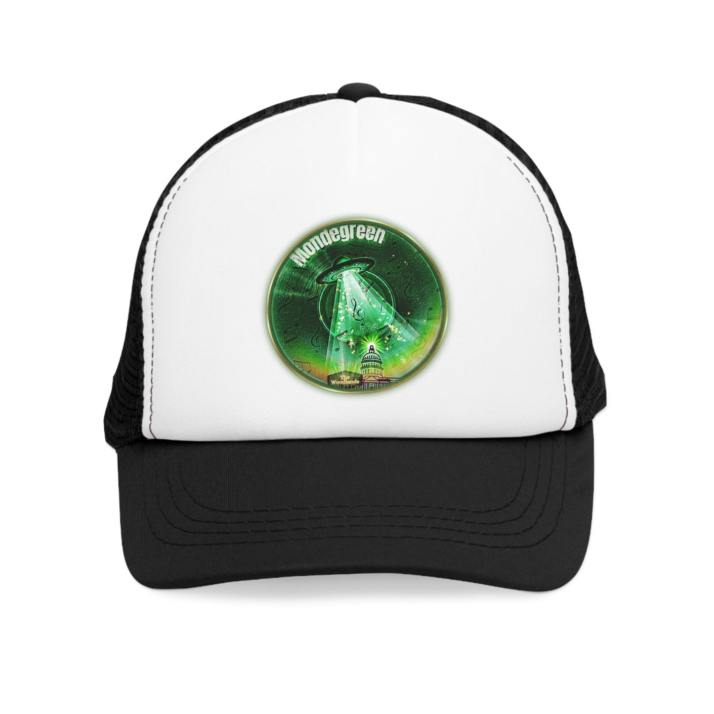 Lumpy Trucker Hat - "The Dover Donut Abduction Story" - variant 2 - green donut