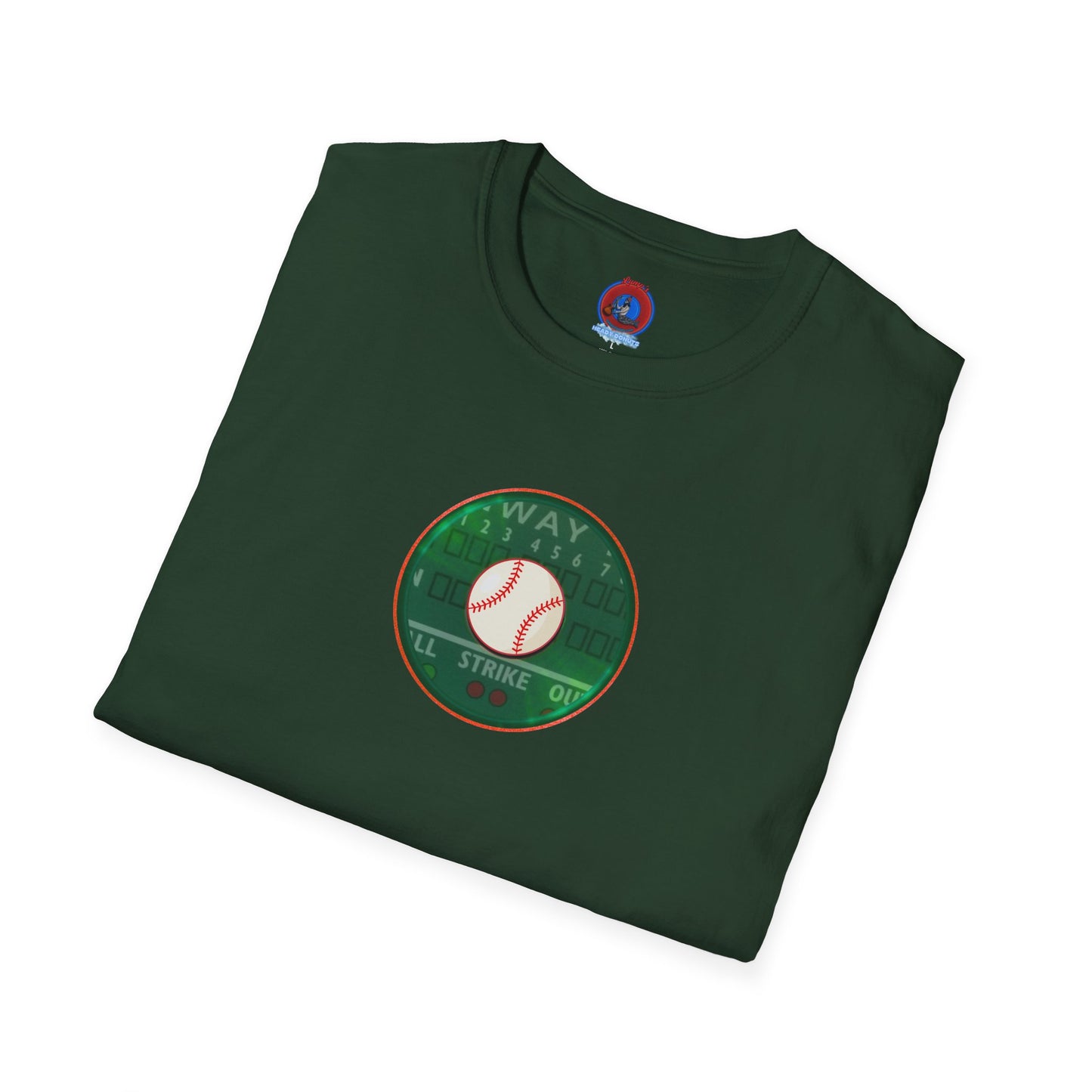 Classic Donut Tee - Unisex Soft-Style - "Phenway Ballpark Donuts" - vivid monsta donut - variant 2