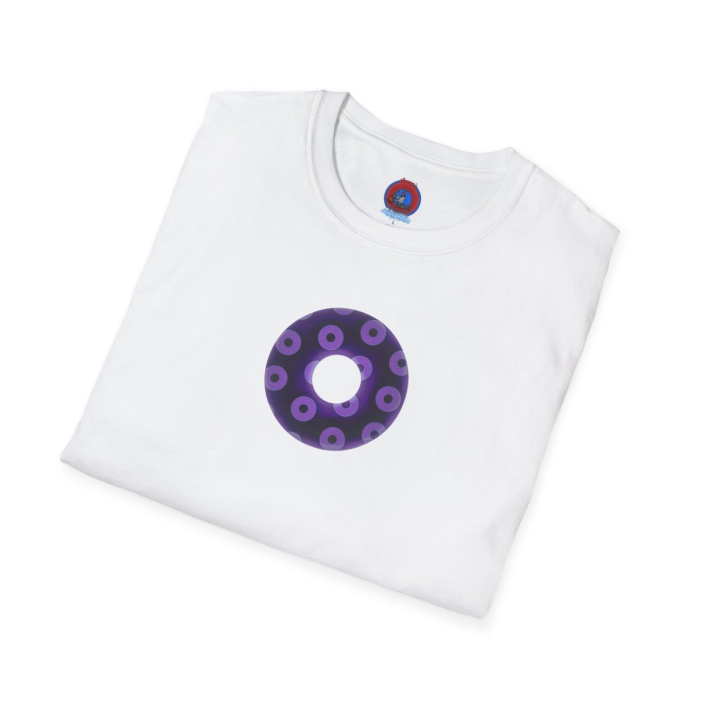Plain Donuts/Unisex Soft-Style - "Plain Blimpy Paradoxical Donuts" - dark purple/light purple donuts