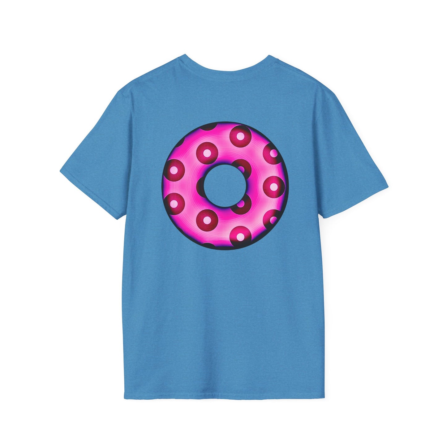 Plain Donuts/Unisex Soft-Style - "Plain Blimpy Paradoxical Donuts" - bright magenta/red donuts