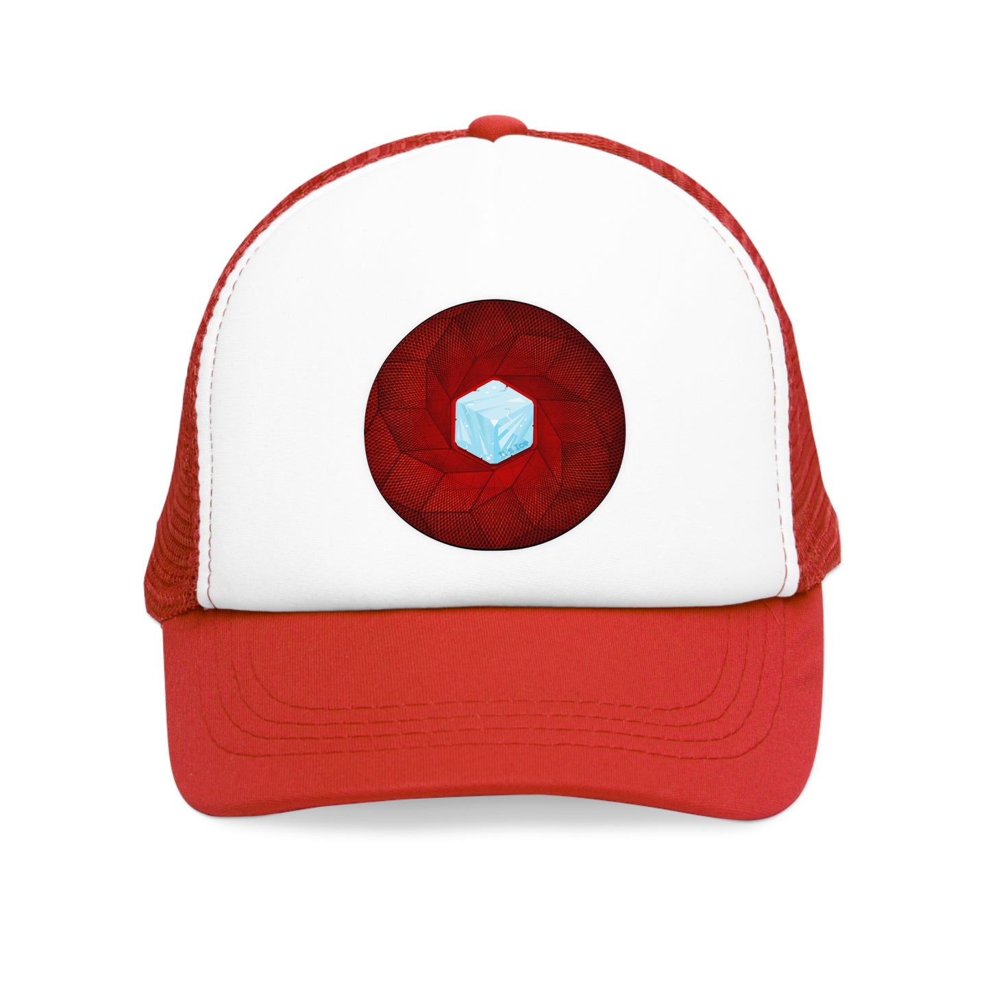 Lumpy Trucker Hat - "Ice Cube's Donut" - variant 1 - red donut
