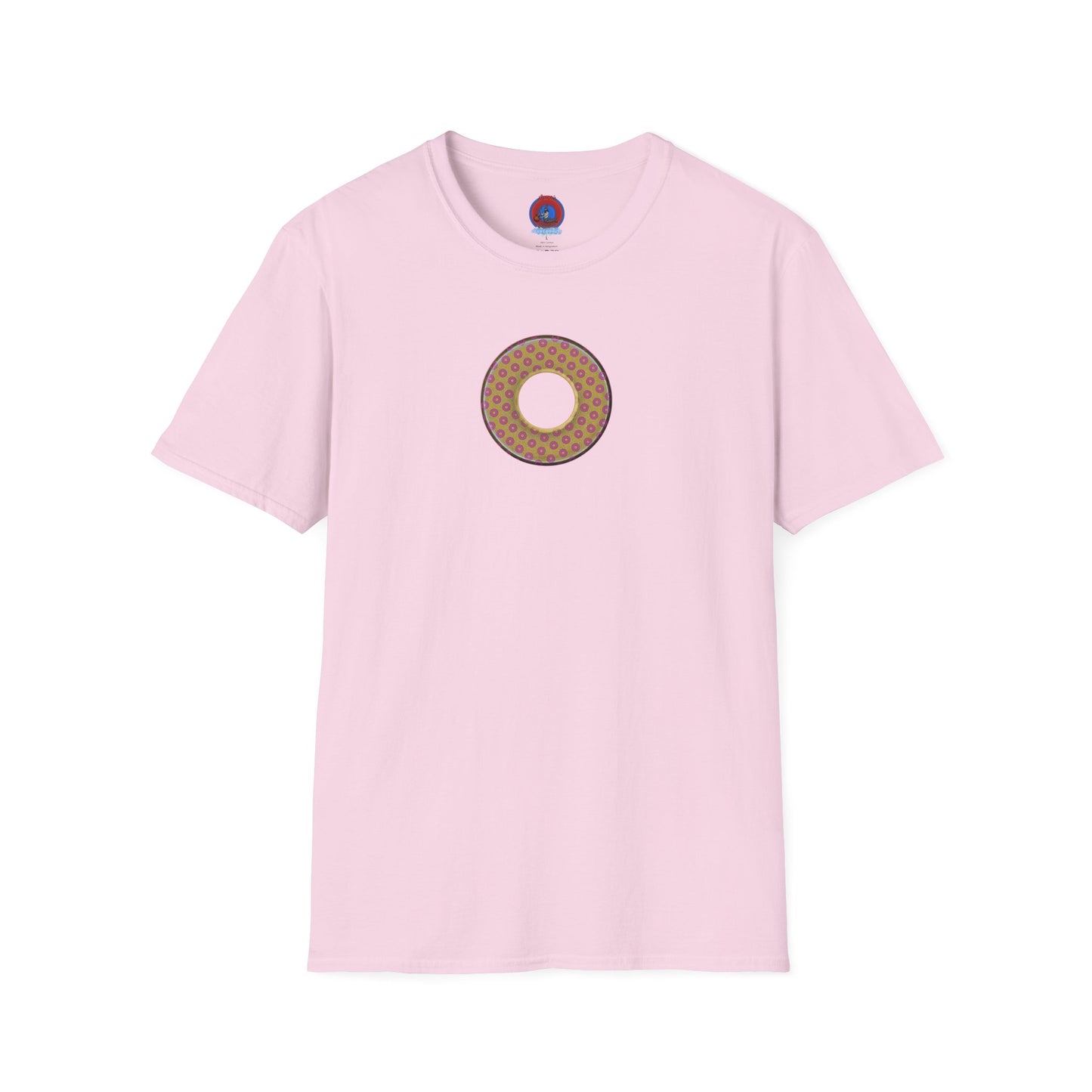 Plain Donuts/Unisex Soft-Style - "Plain Electric Paradoxical Donuts" - gold/pink donuts