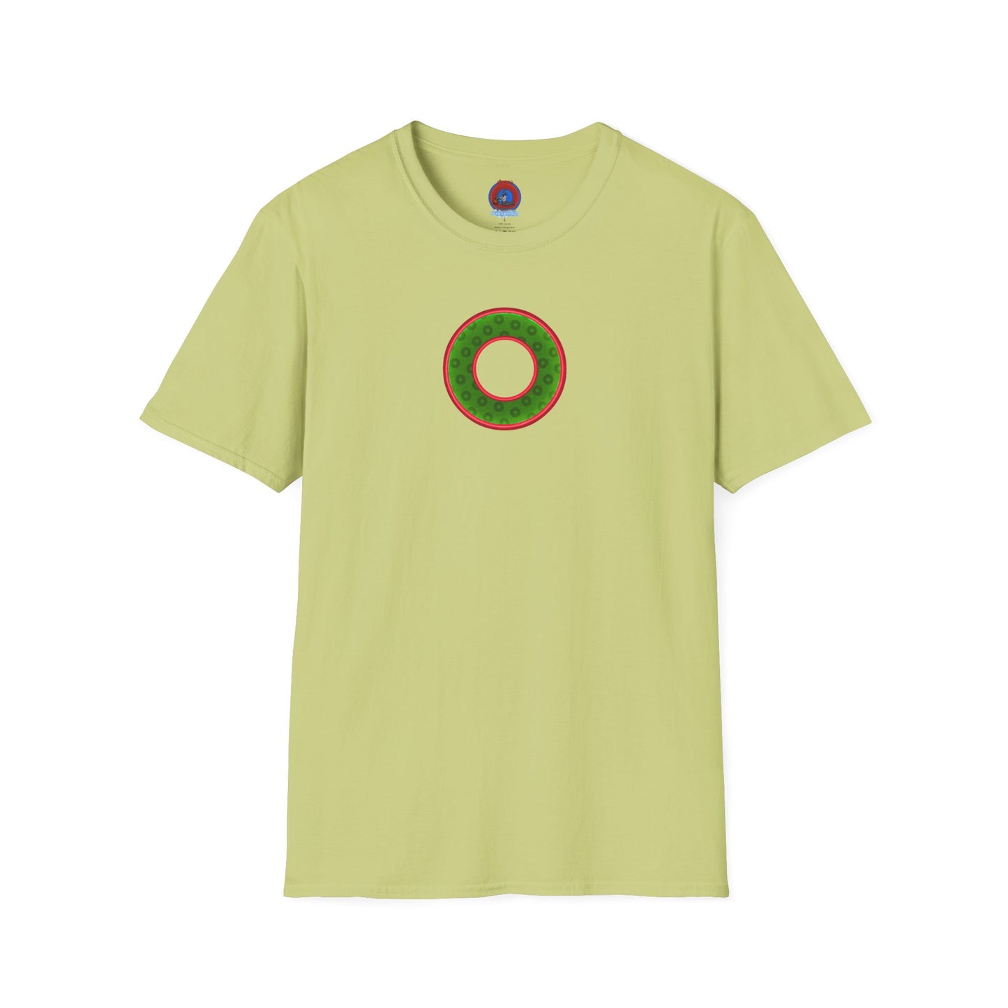 Plain Donuts/Unisex Soft-Style - "Plain Wide Mouthed Paradoxical Donuts" - Irish green/red donuts