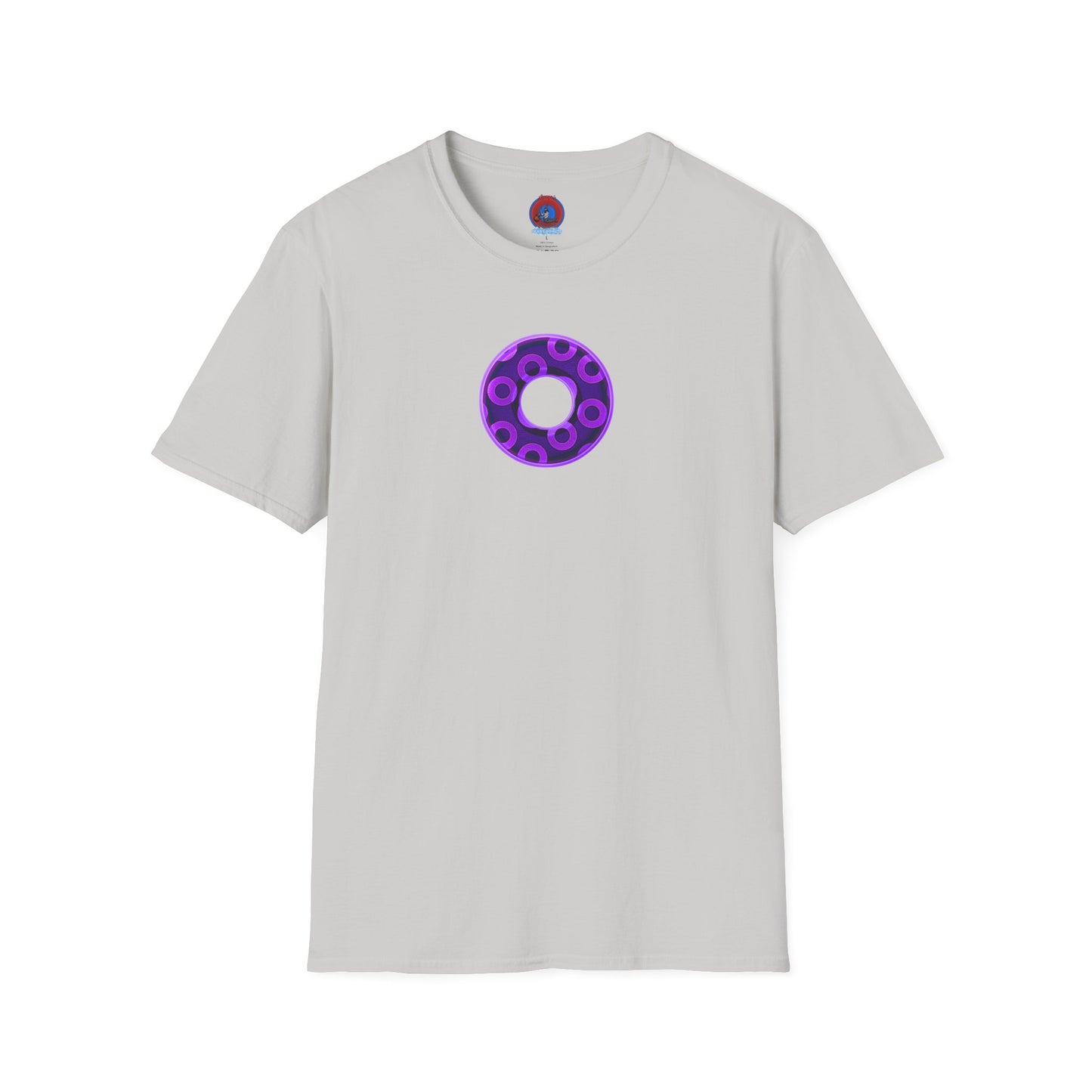 Plain Donuts/Unisex Soft-Style - "Plain Rustic Paradoxical Donuts" - light purple/dark purple donuts