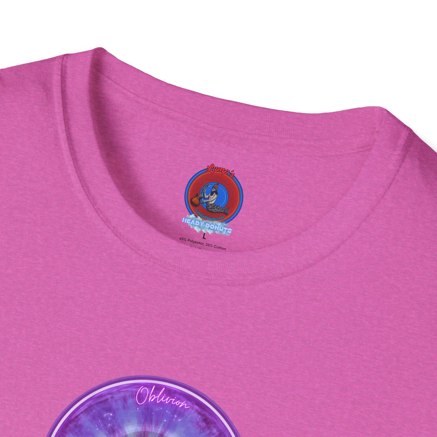 Classic Donut Tee - Unisex Soft-Style - "The Oblivious Donut" - purple idonut
