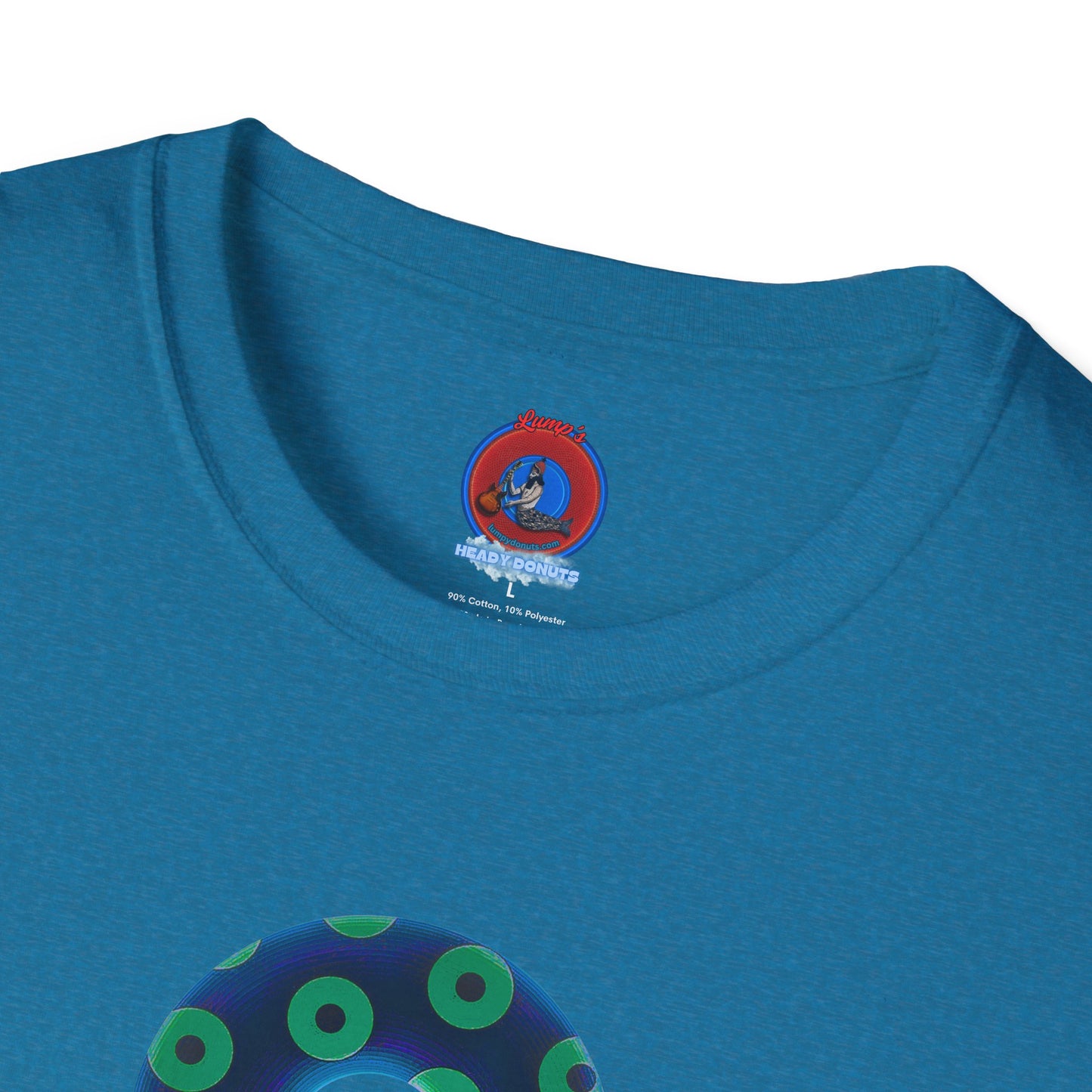 Plain Donuts/Unisex Soft-Style - "Plain Blimpy Paradoxical Donuts" - dark blue/jade green donuts