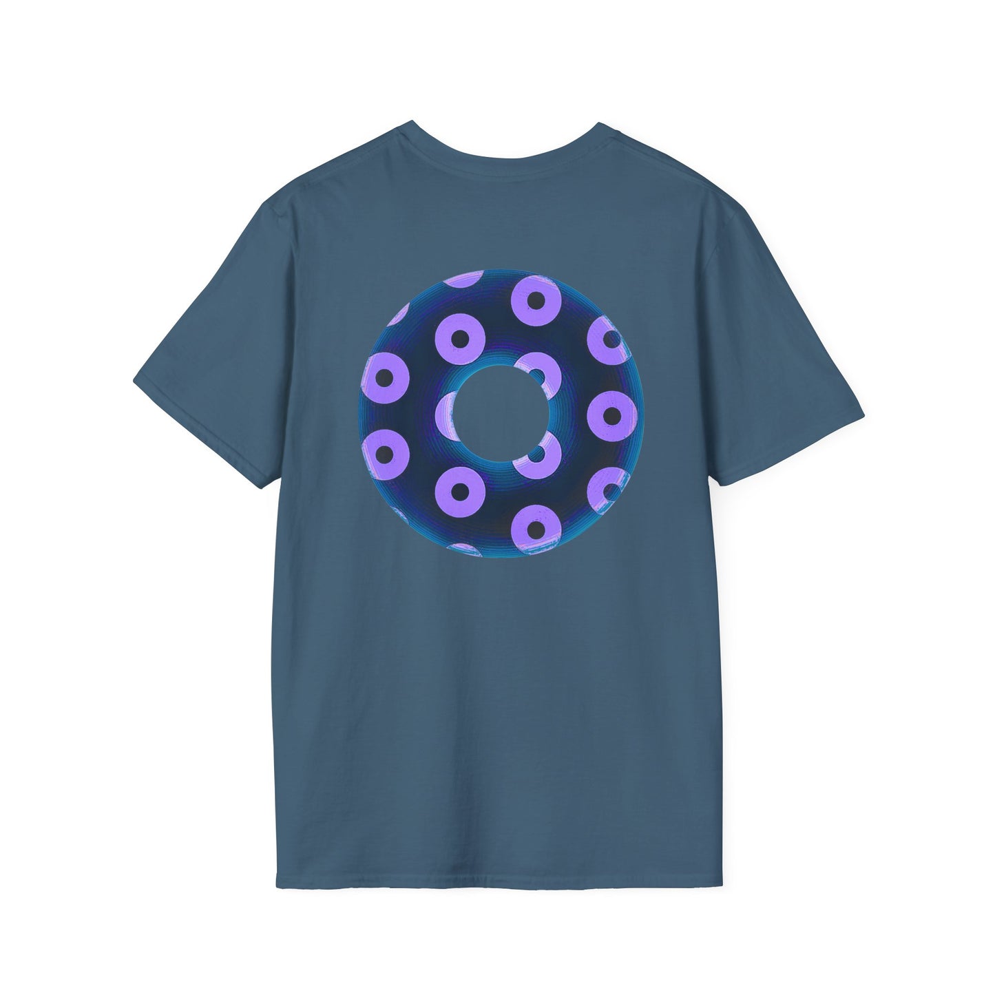 Plain Donuts/Unisex Soft-Style - "Plain Blimpy Paradoxical Donuts" - dark blue/light purple donuts
