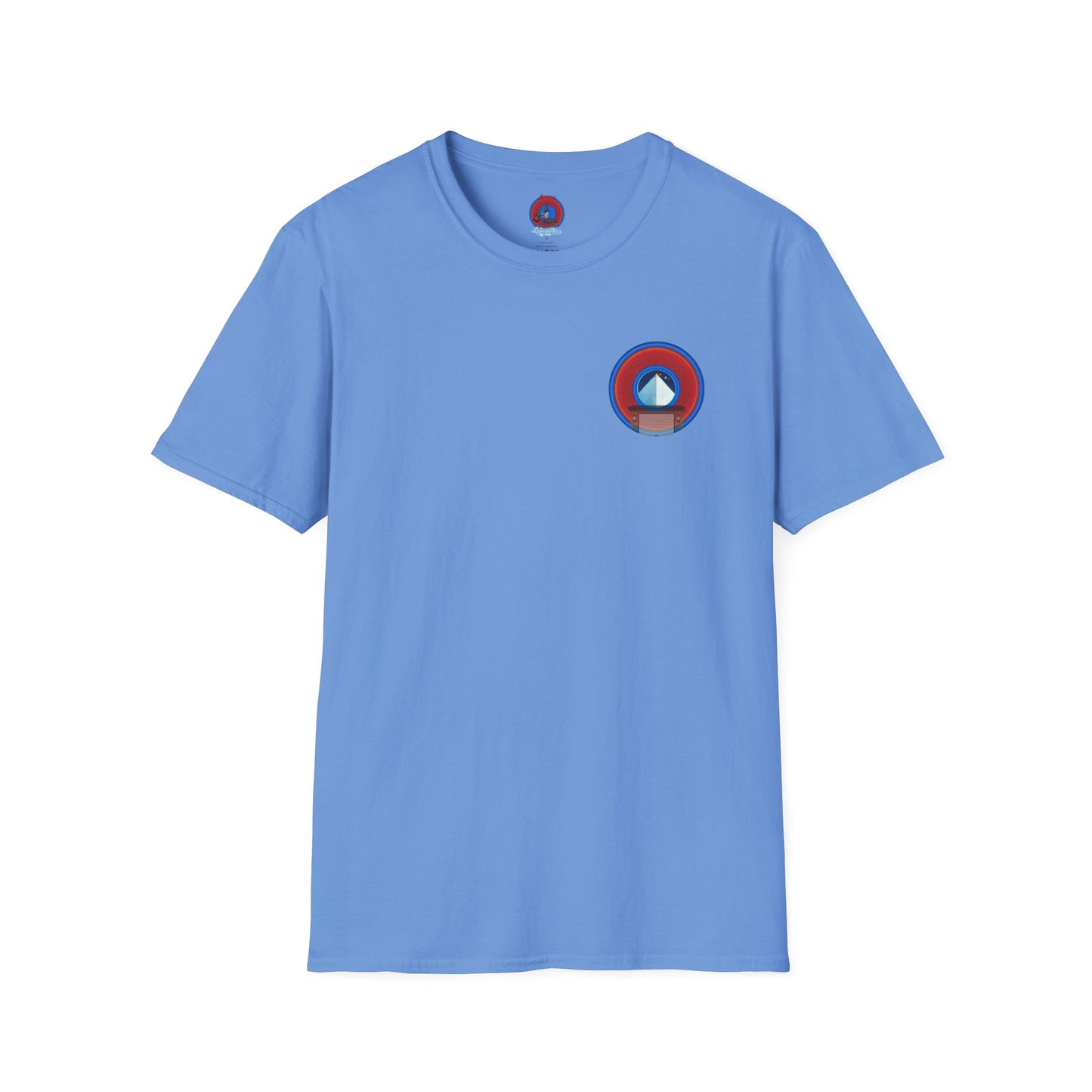 Classic Donut Tee - Unisex Soft-Style - "Limestone Donuts so Large" - variant 2 - red donuts w/garage