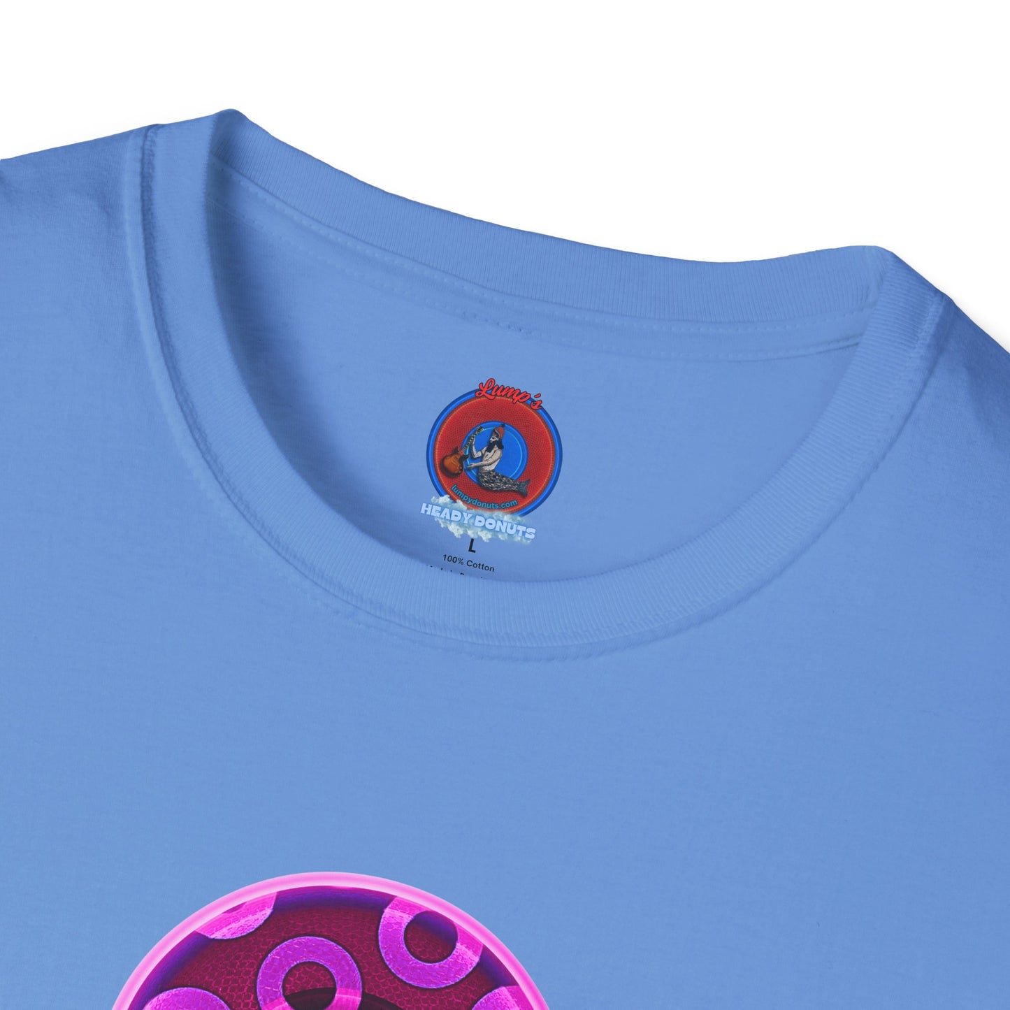 Classic Donut Tee - Unisex Soft-Style - "It's Ice Cream Popsicles - YEMSG Donut" - purple/magenta paradox donut - variant 1