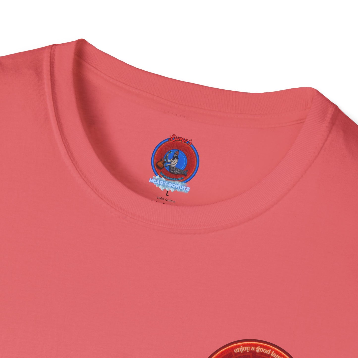 Classic Donut Tee - Unisex Soft-Style - "The Amazing Donut" - series 1.0 - variant 2 - red donut