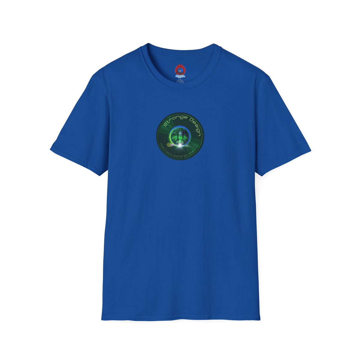 Classic Donut Tee - Unisex Soft-Style - "The Strangely Designed Donut Tee" - series 1.0 - green donut
