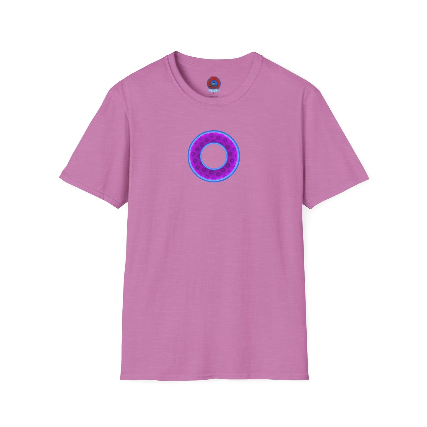 Plain Donuts/Unisex Soft-Style - "Plain Wide Mouthed Paradoxical Donuts" - purple/light royal blue donuts