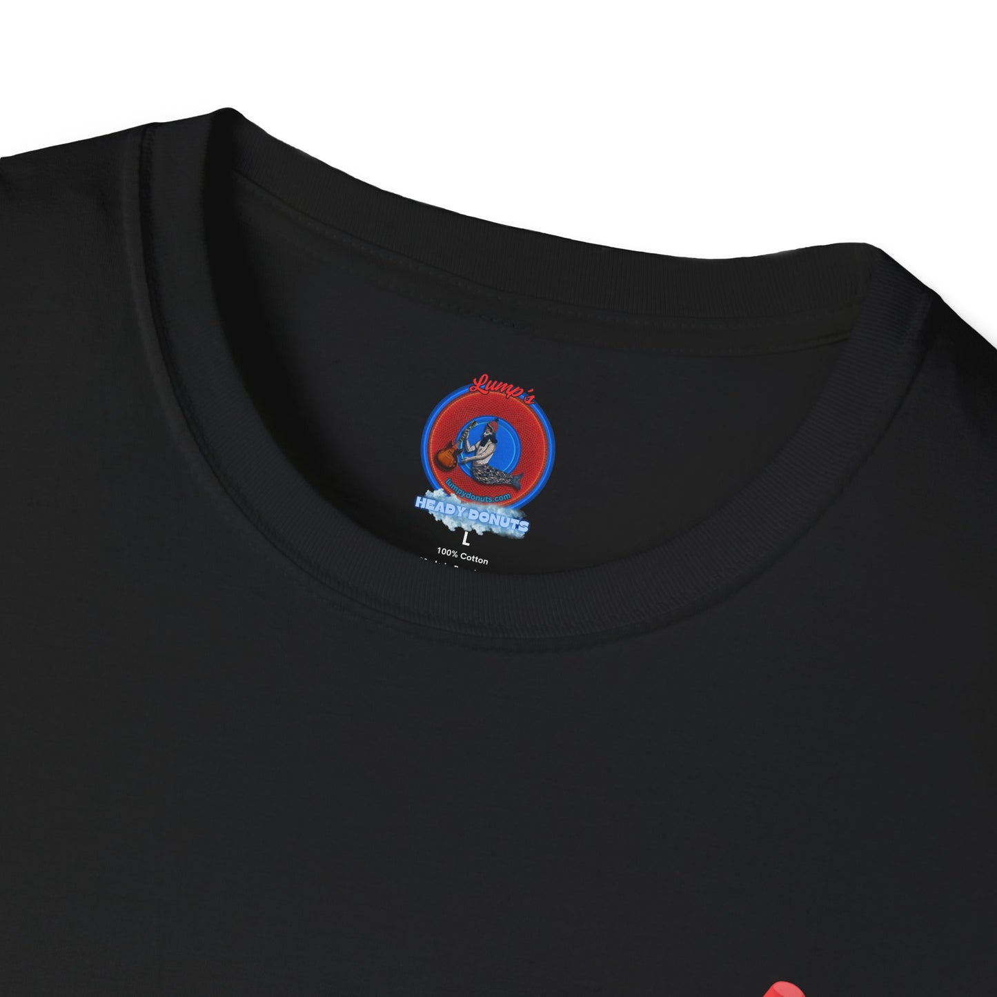 Classic Donut Tee - Unisex Soft-Style - "Blow this Popsicle Stand" - red/blue/cream - bomb pop