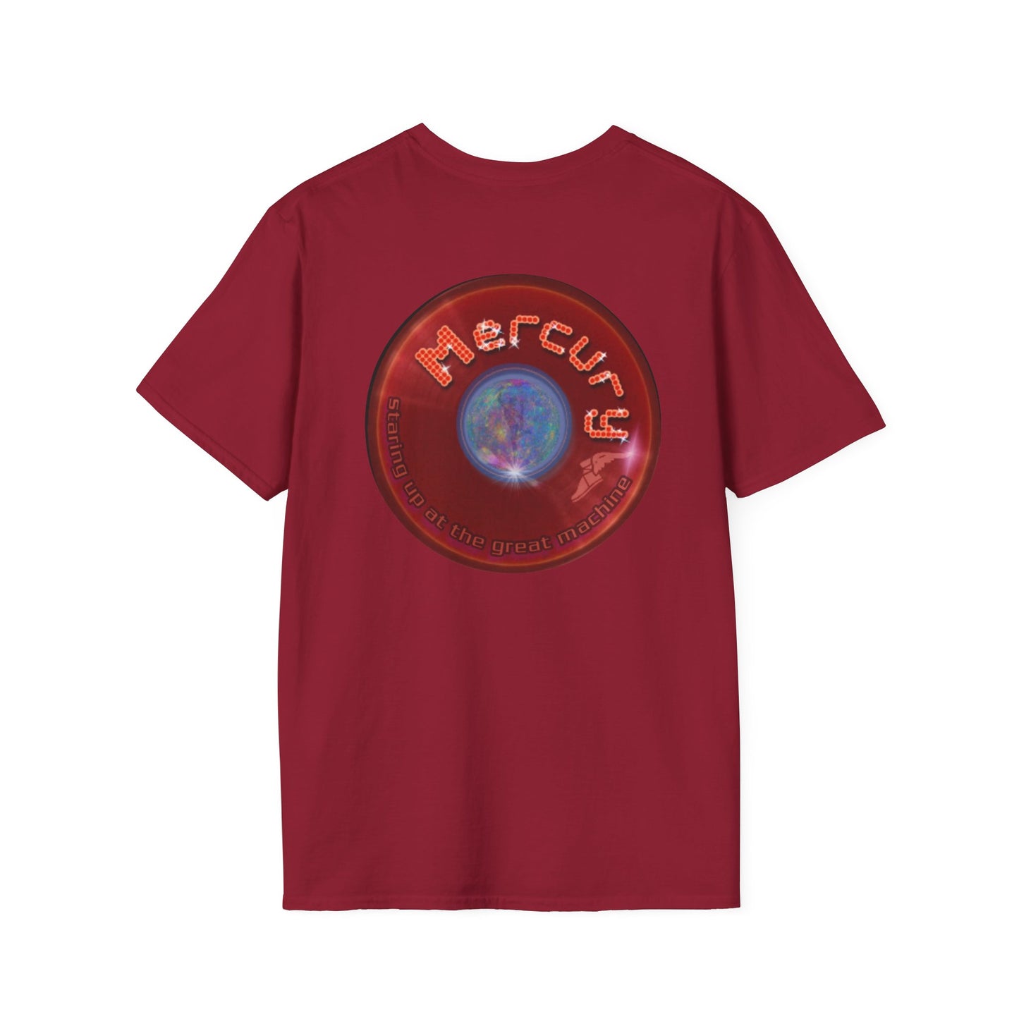 Classic Donut Tee - Unisex Soft-Style - "Donuts of the Gods" - series 1.0 - variant 2 - red donut