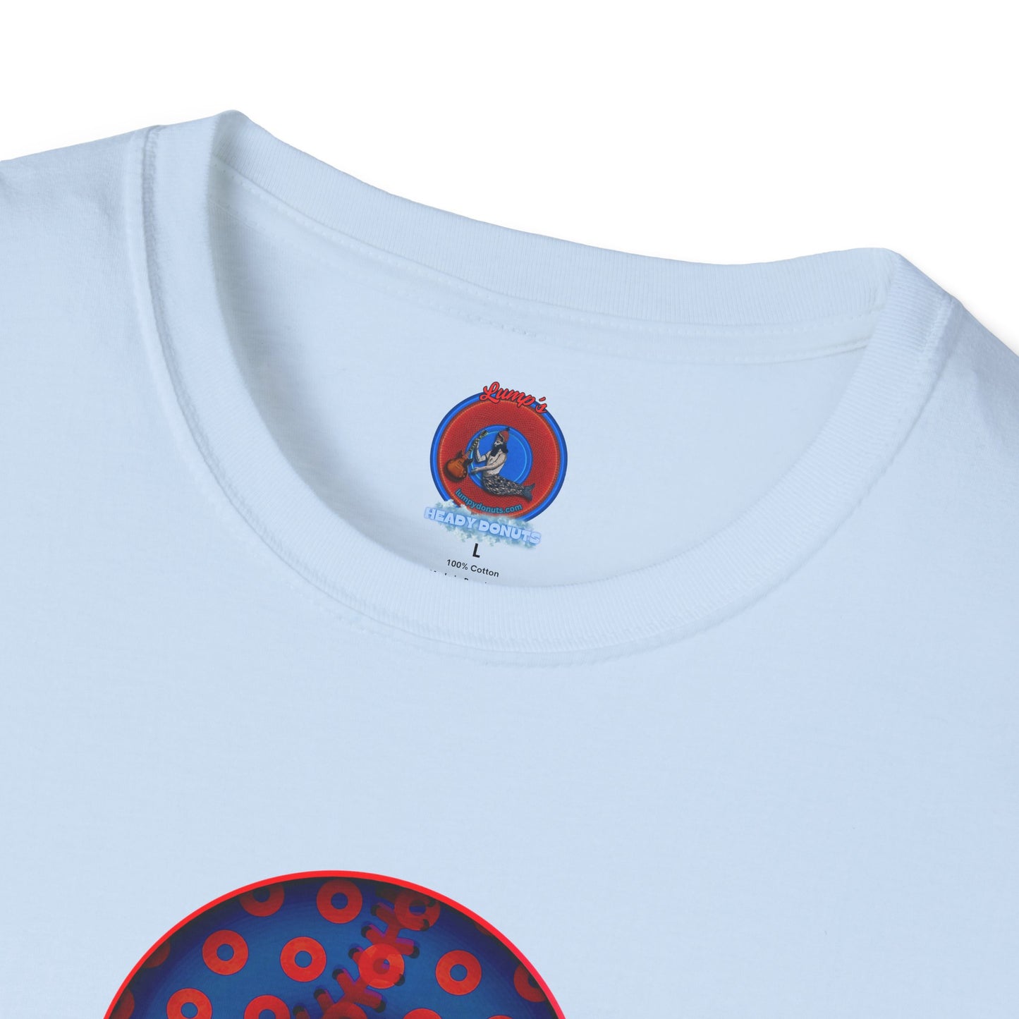 Classic Donut Tee - Unisex Soft-Style - "Phenway Ballpark Donuts" - vivid baseball paradox donut - variant 5