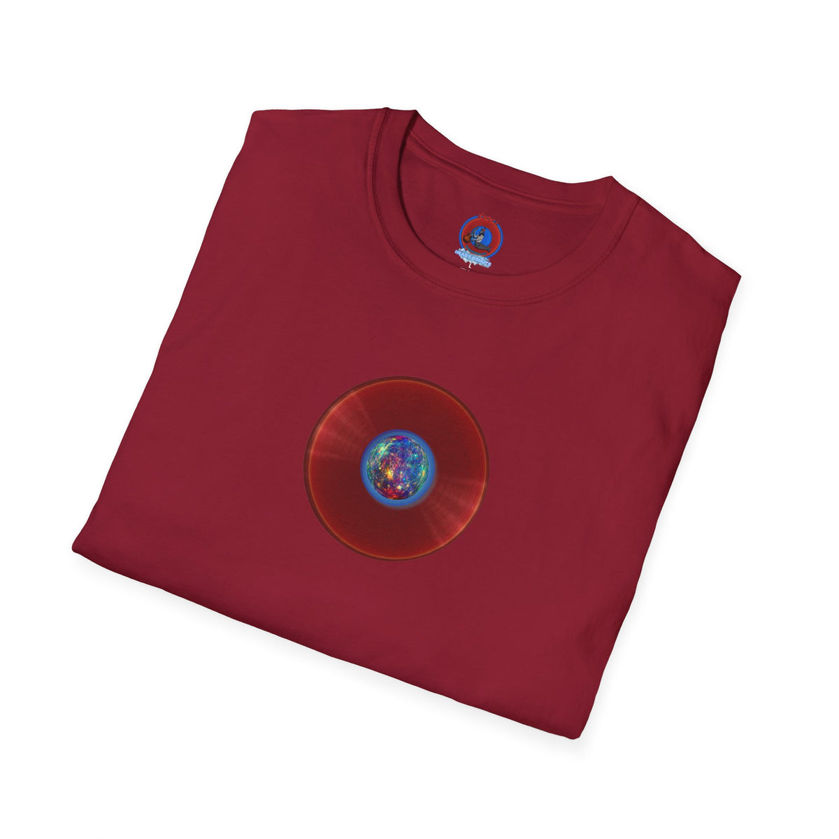 Classic Donut Tee - Unisex Soft-Style - "Donuts of the Gods" - series 1.0 - variant 1 - red donut