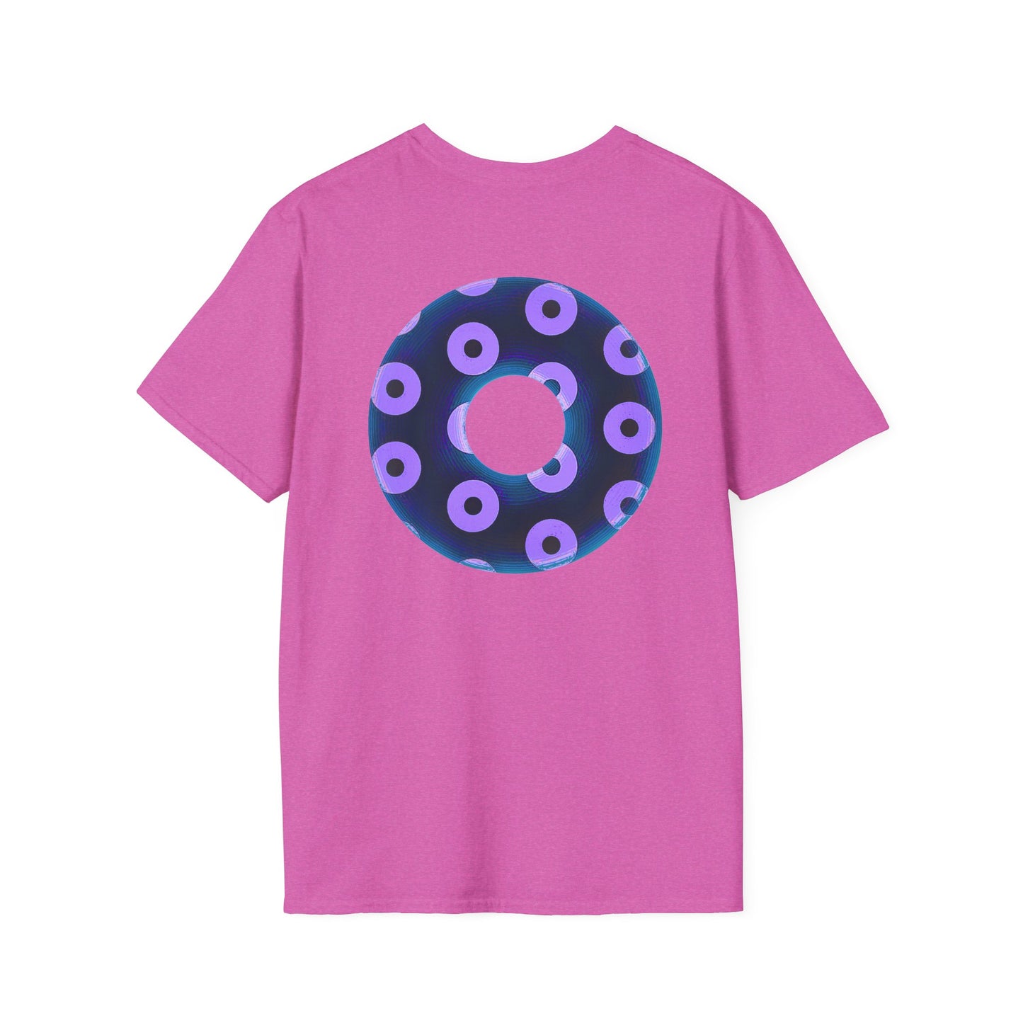 Plain Donuts/Unisex Soft-Style - "Plain Blimpy Paradoxical Donuts" - dark blue/light purple donuts