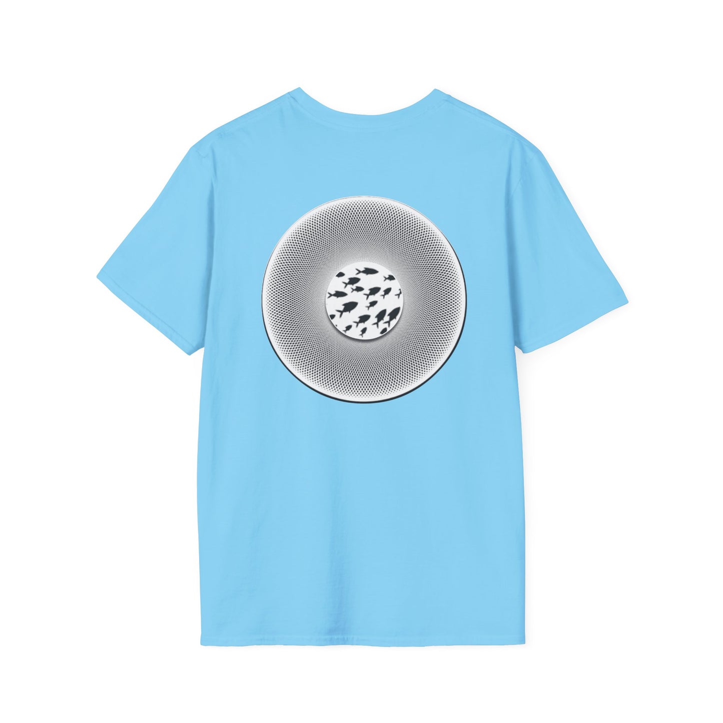 Classic Donut Tee - Unisex Soft-Style - "If I'm Swimming By" - variant 1 - white - textured donut