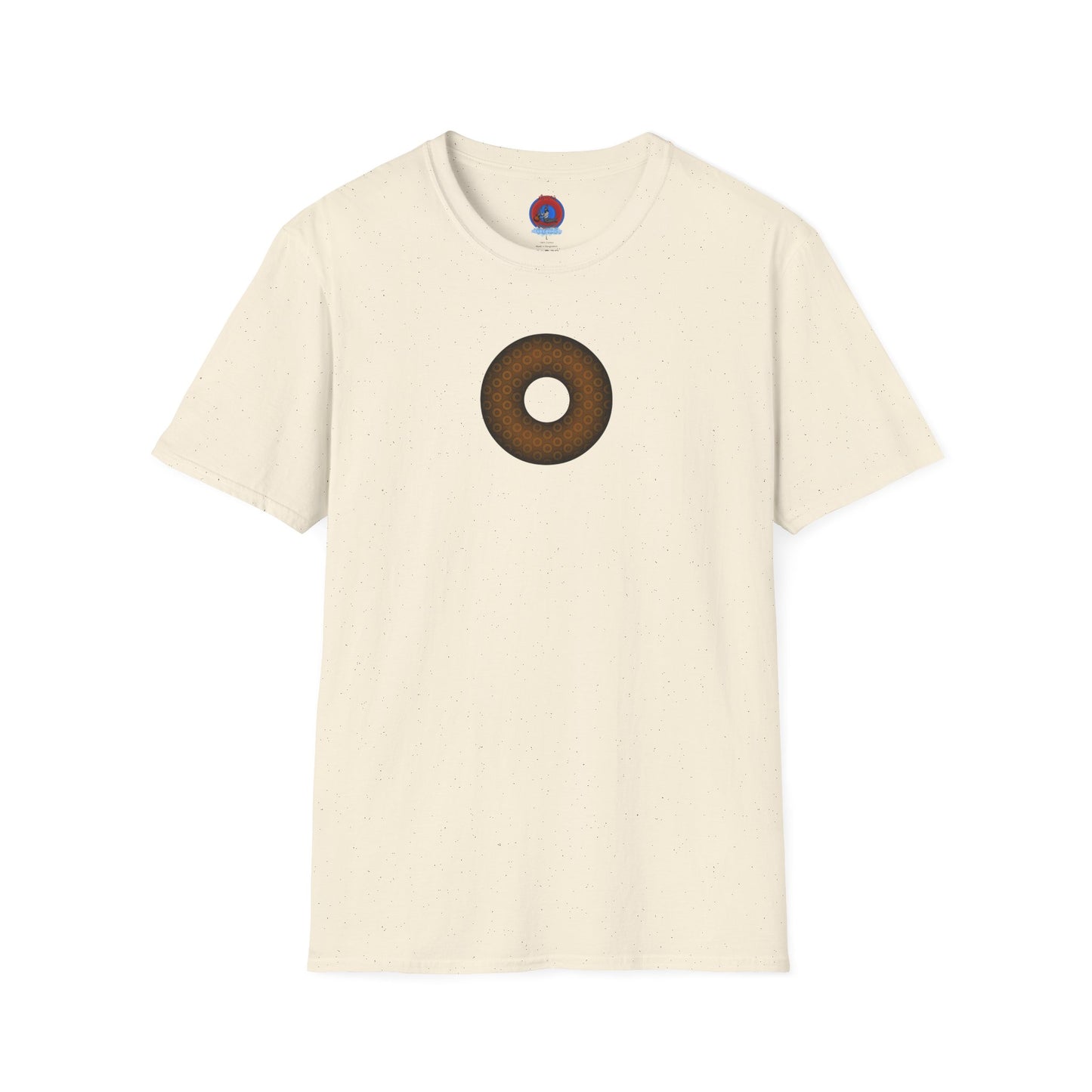 Plain Donuts/Unisex Soft-Style - "Plain Paradoxical Grided Donuts" - brown/dark brown donuts