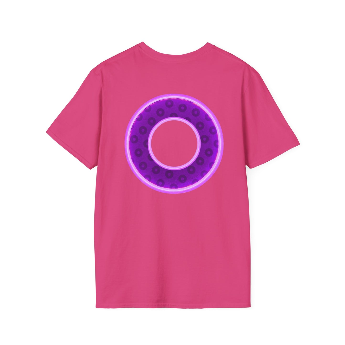 Plain Donuts/Unisex Soft-Style - "Plain Wide Mouthed Paradoxical Donuts" - dark purple/light purple donuts